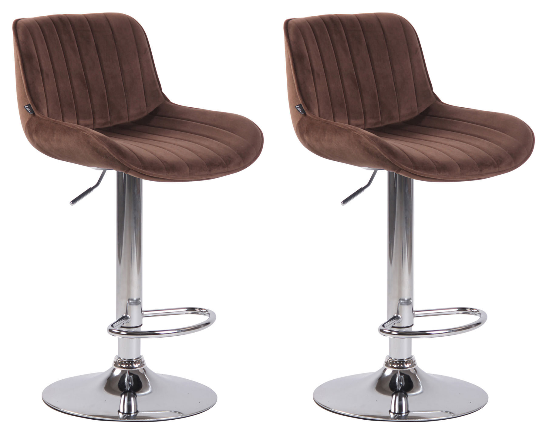 Set med 2 barstolar Lentini Velvet