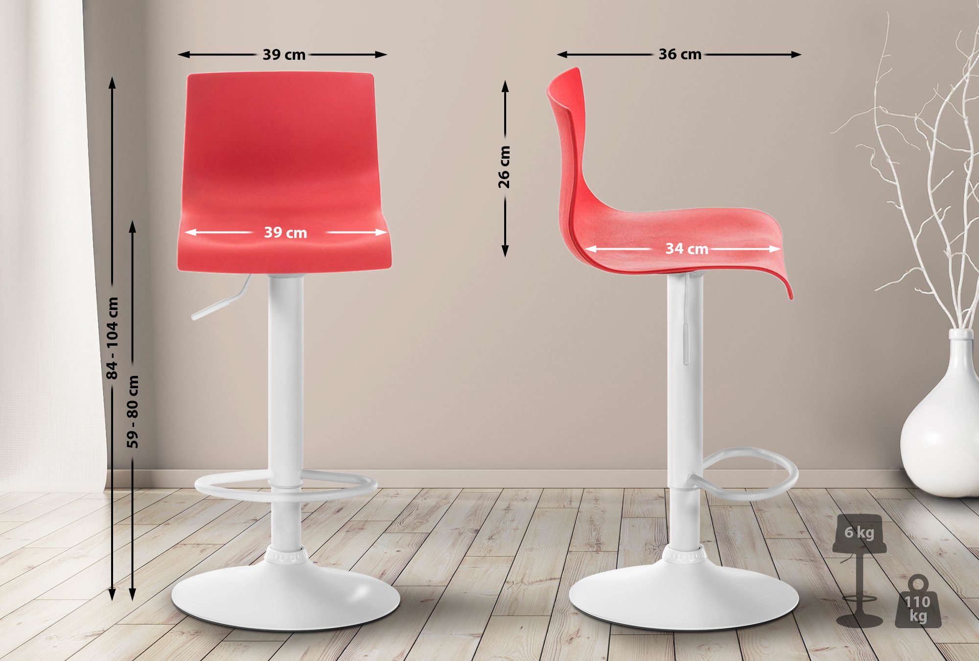 Barstol Hover Plast