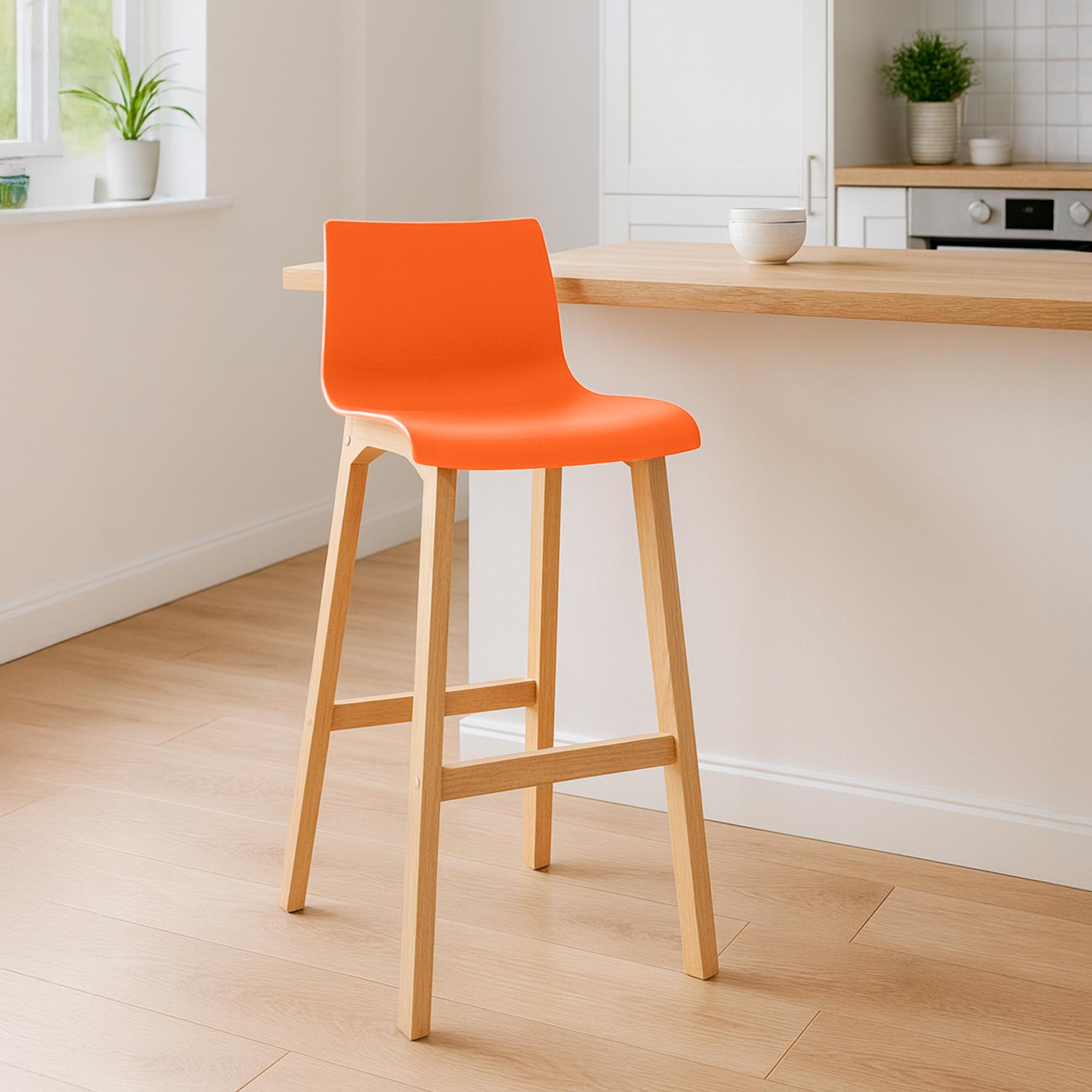 Barstol Hover Plast Fyra ben Natur