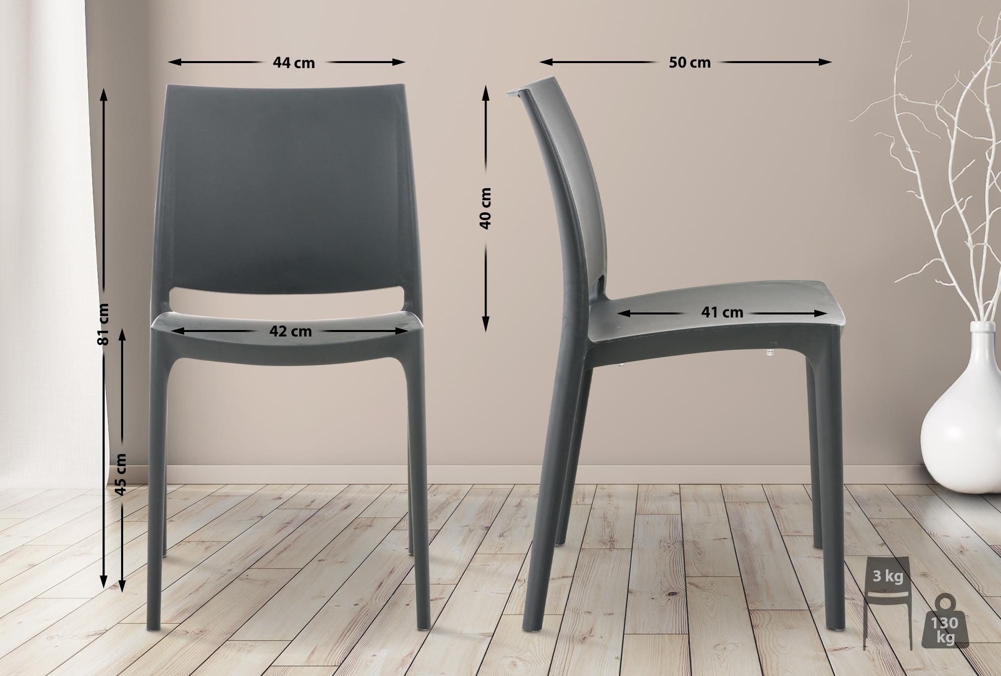 Uppsättning med 2 Maya-stolar