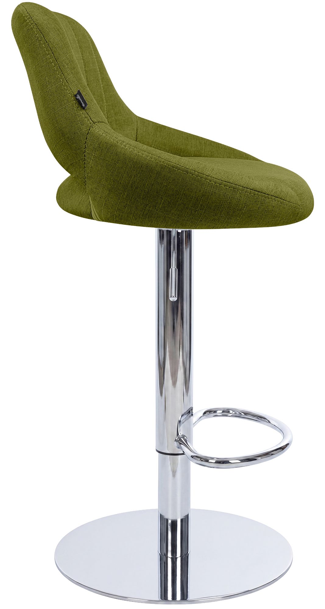 2-pack barstolar Milet i krom med extra tung fot