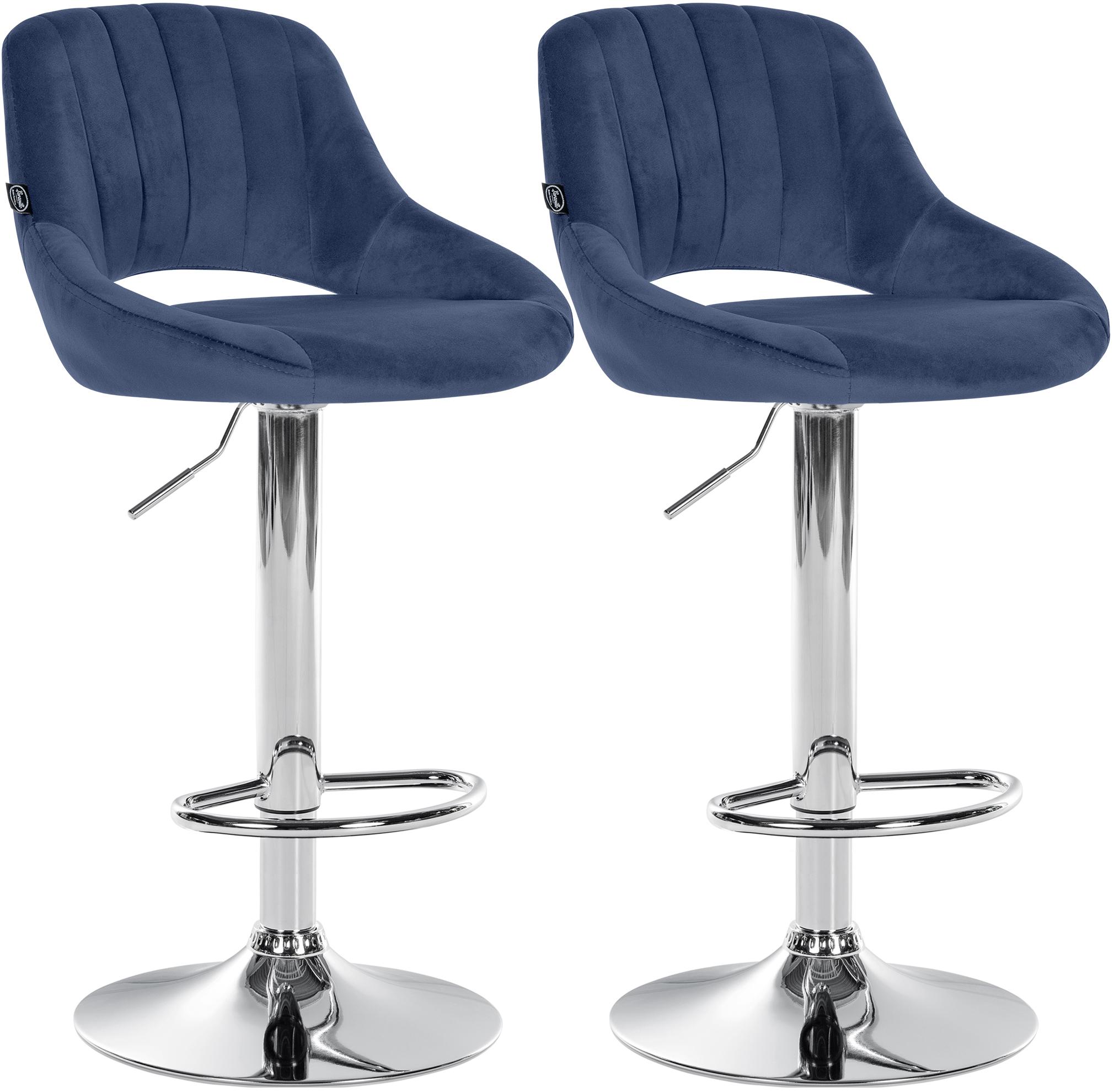2-pack barstolar Milet i sammet