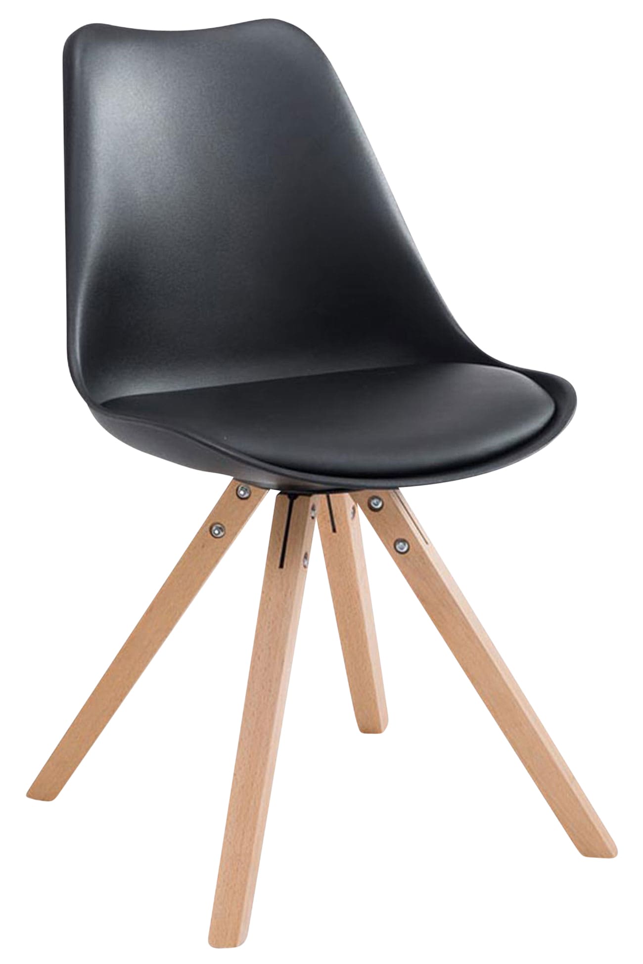 Uppsättning av 4 stolar Toulouse Imitation Leather Square