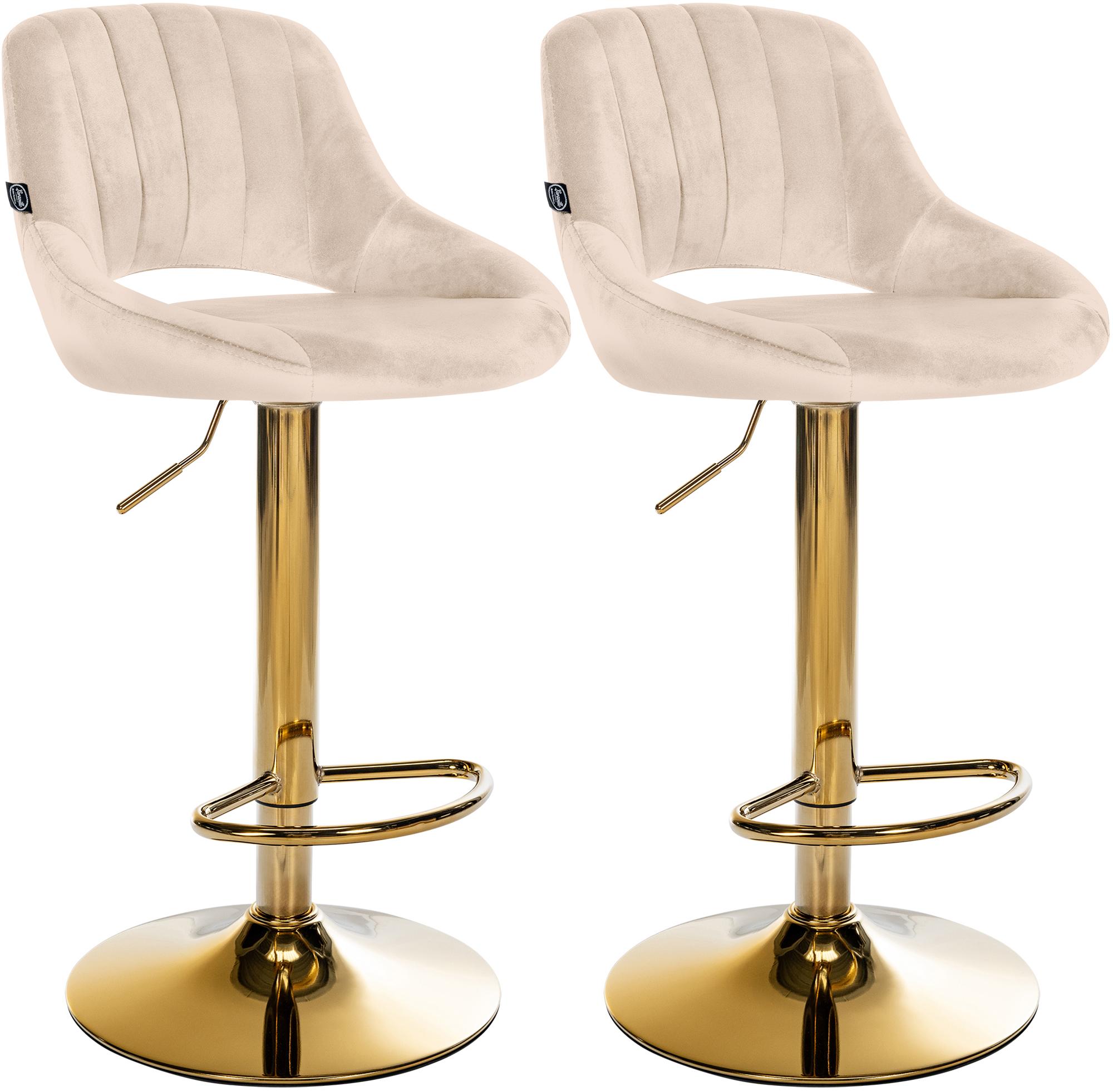 2-pack barstolar Milet i sammet