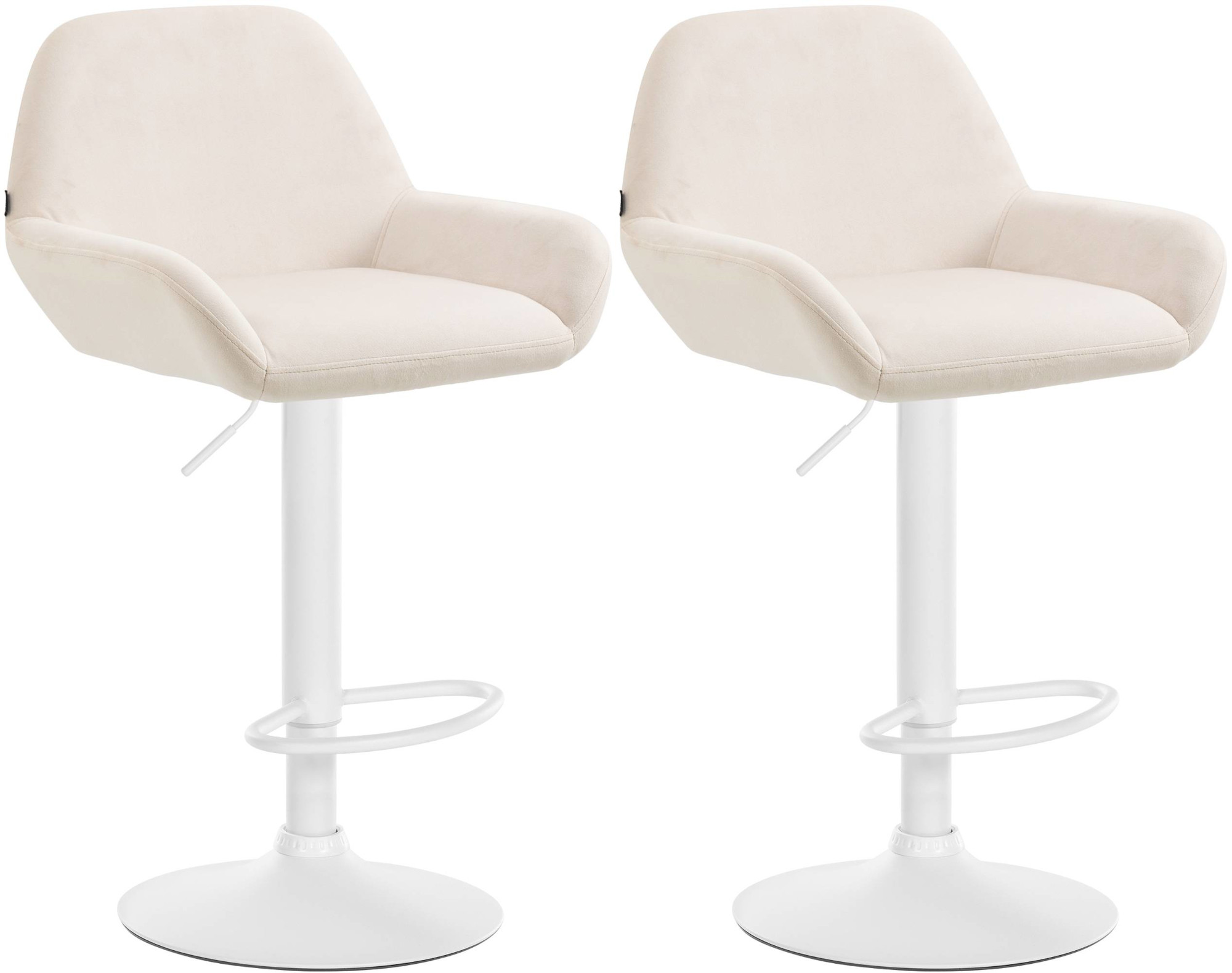 Set med 2 stycken Braga Sammet Barstolar