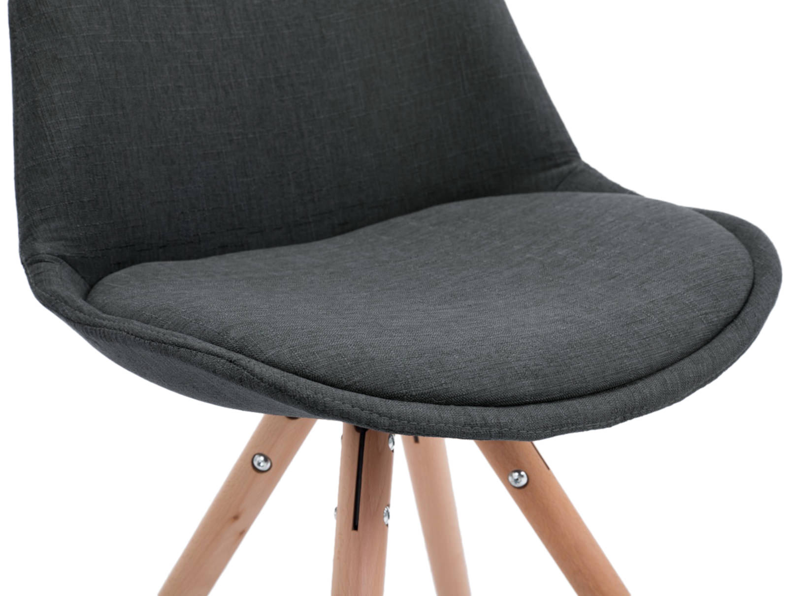 Set med 4 stolar för besökare Toulouse Fabric Round