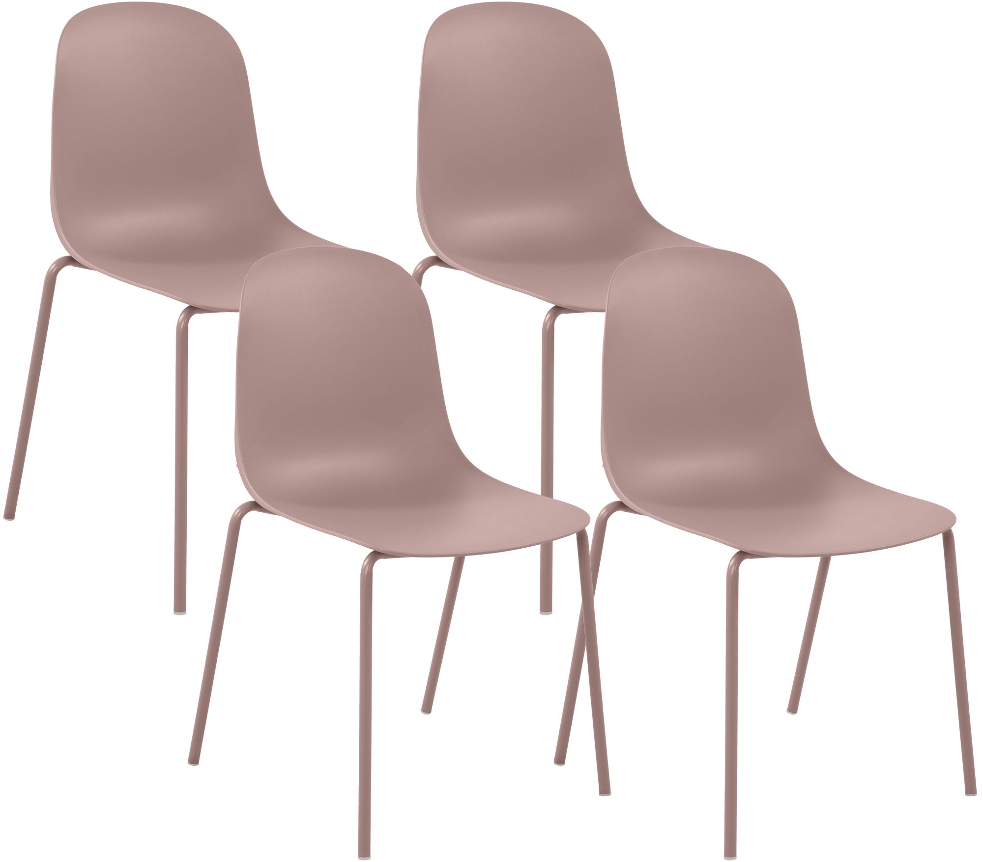 4-pack stapelbara stolar Hardin