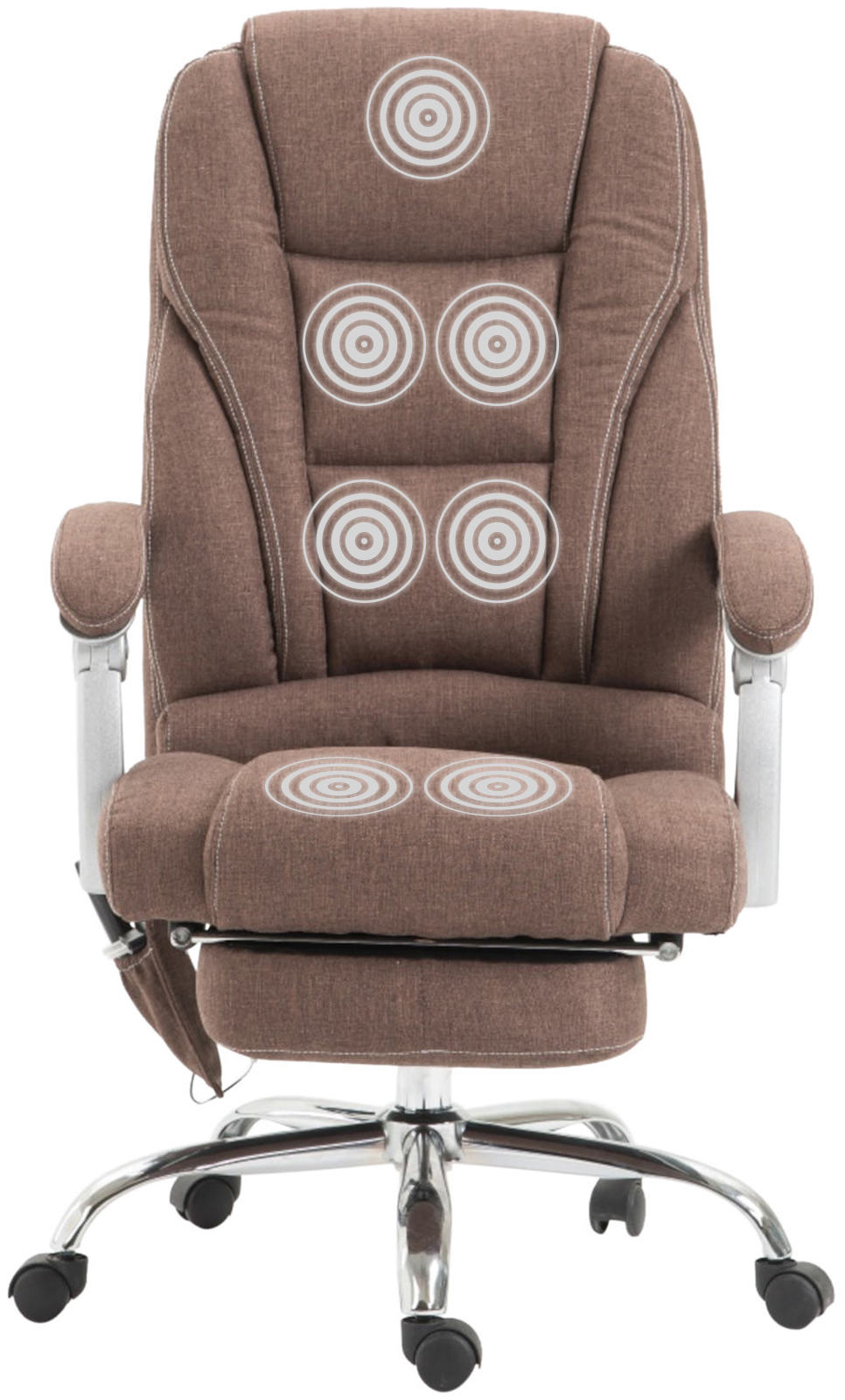 Kontorsstol Pacific Tyg med Massagefunktion