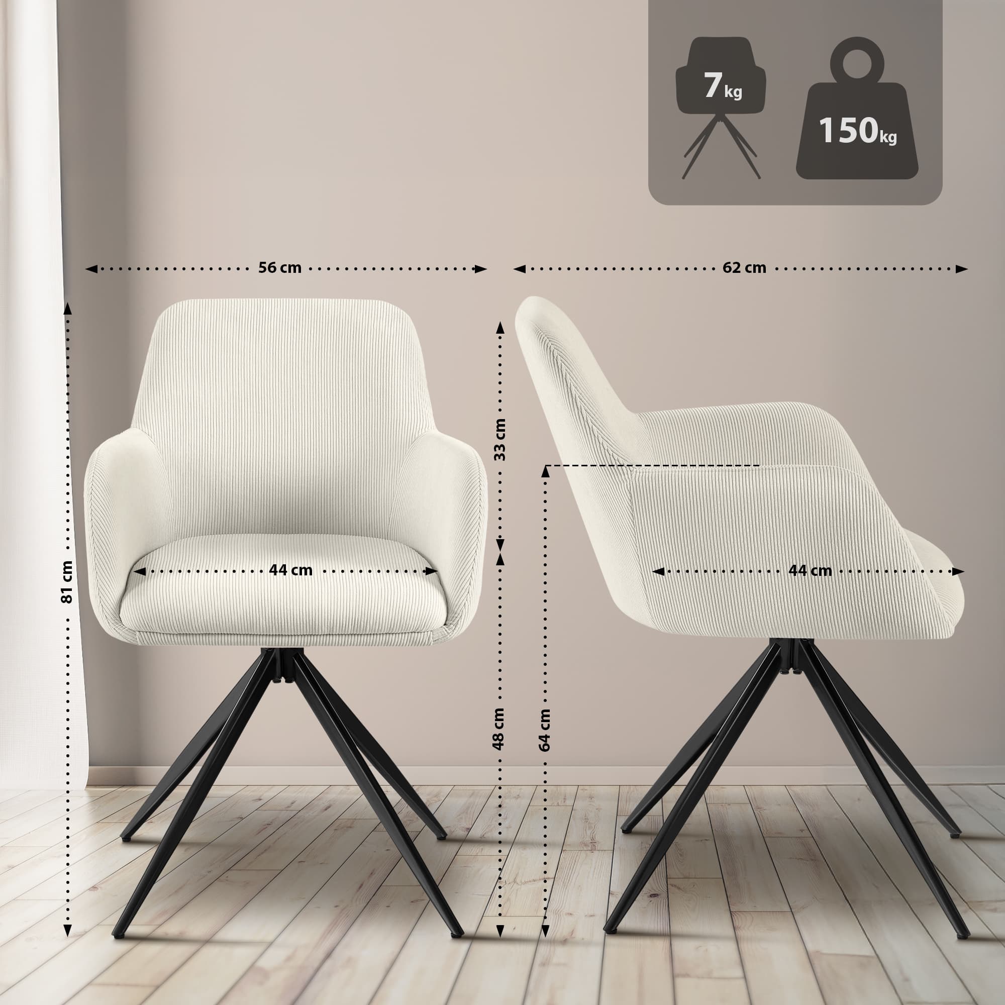 Olema Cord matstol