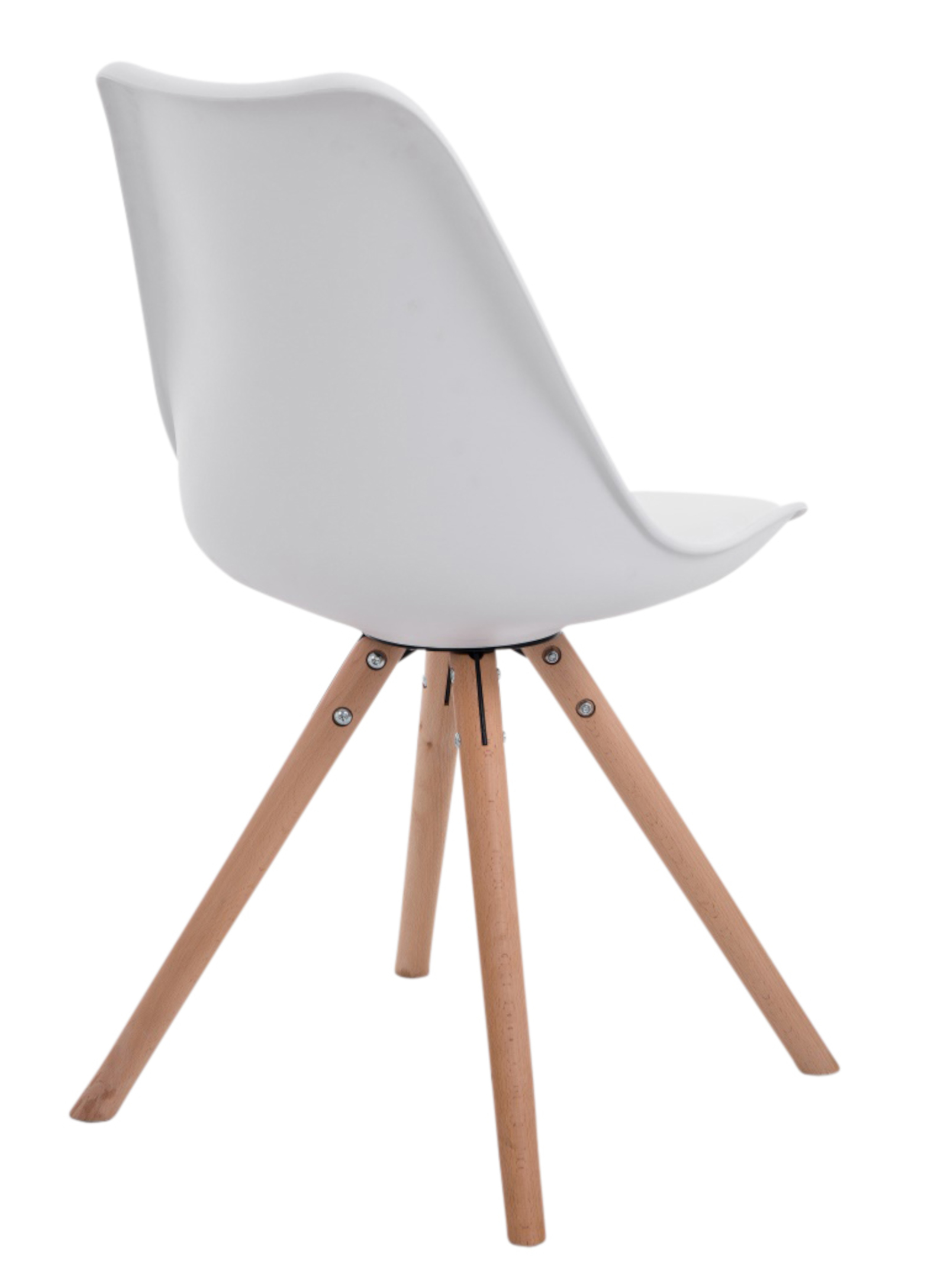 Uppsättning av 4 stolar Toulouse Faux Leather Round