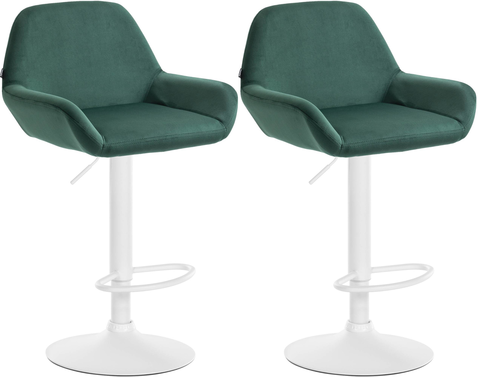 Set med 2 stycken Braga Sammet Barstolar