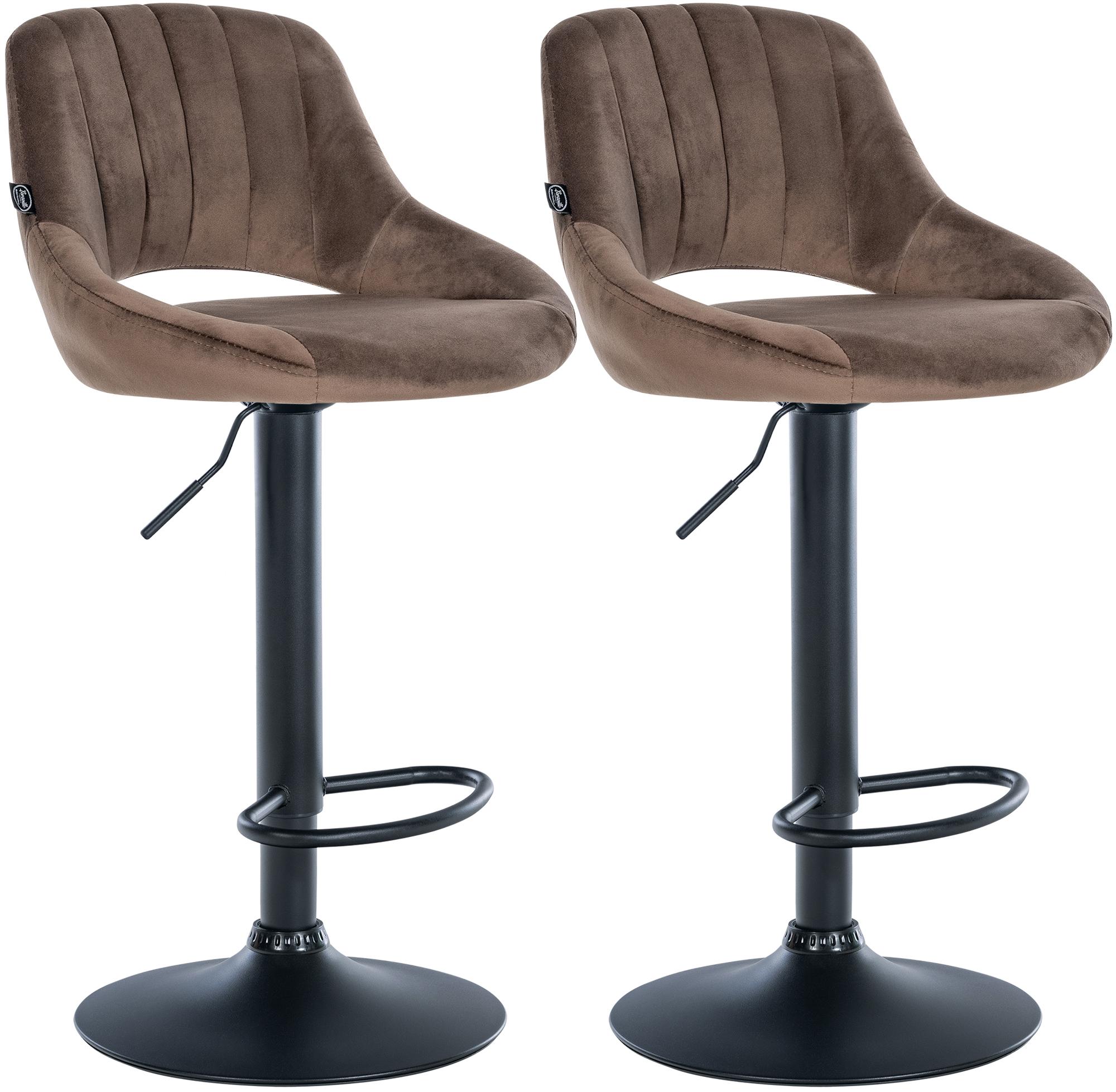 2-pack barstolar Milet i sammet