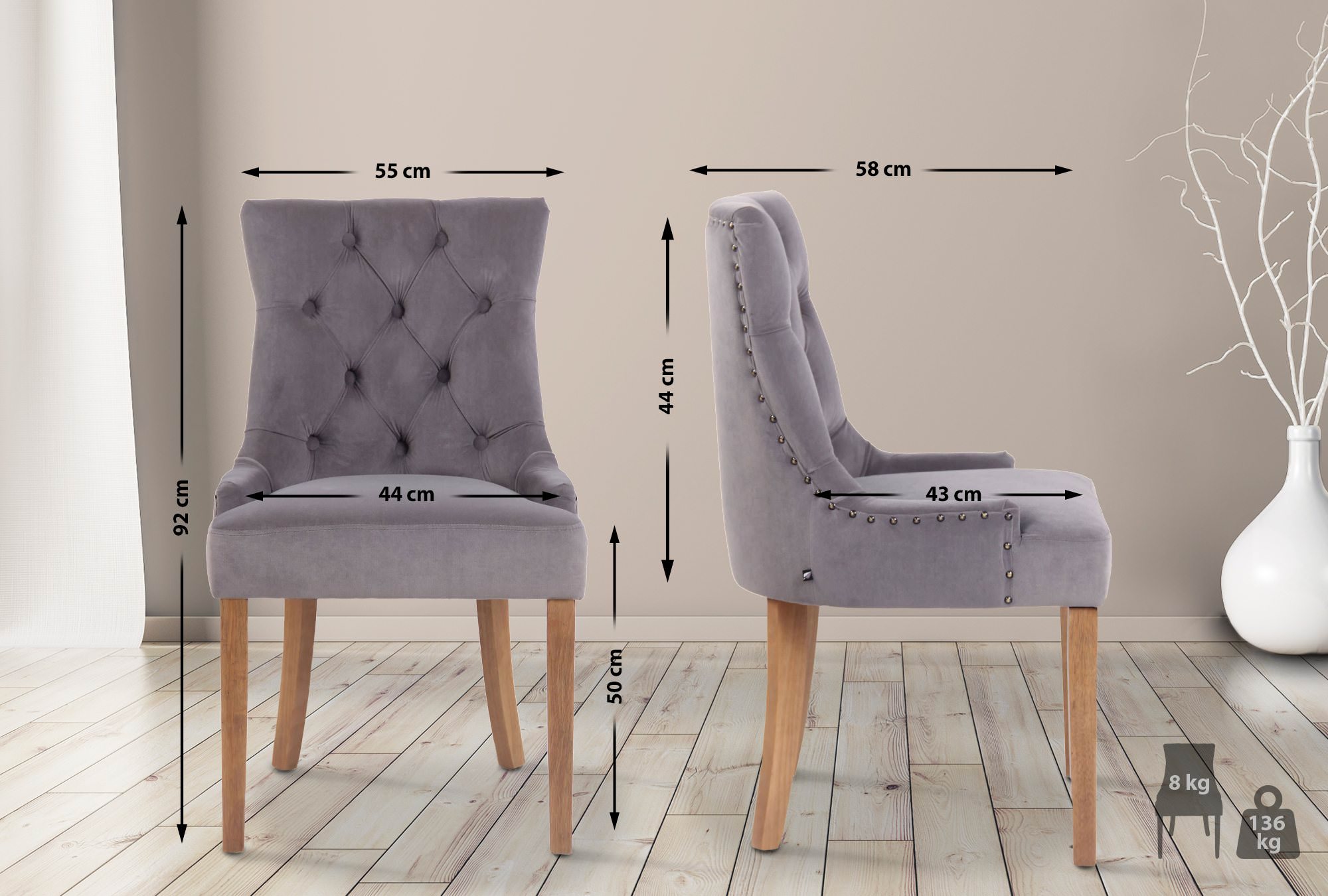 Matstol Aberdeen Velvet