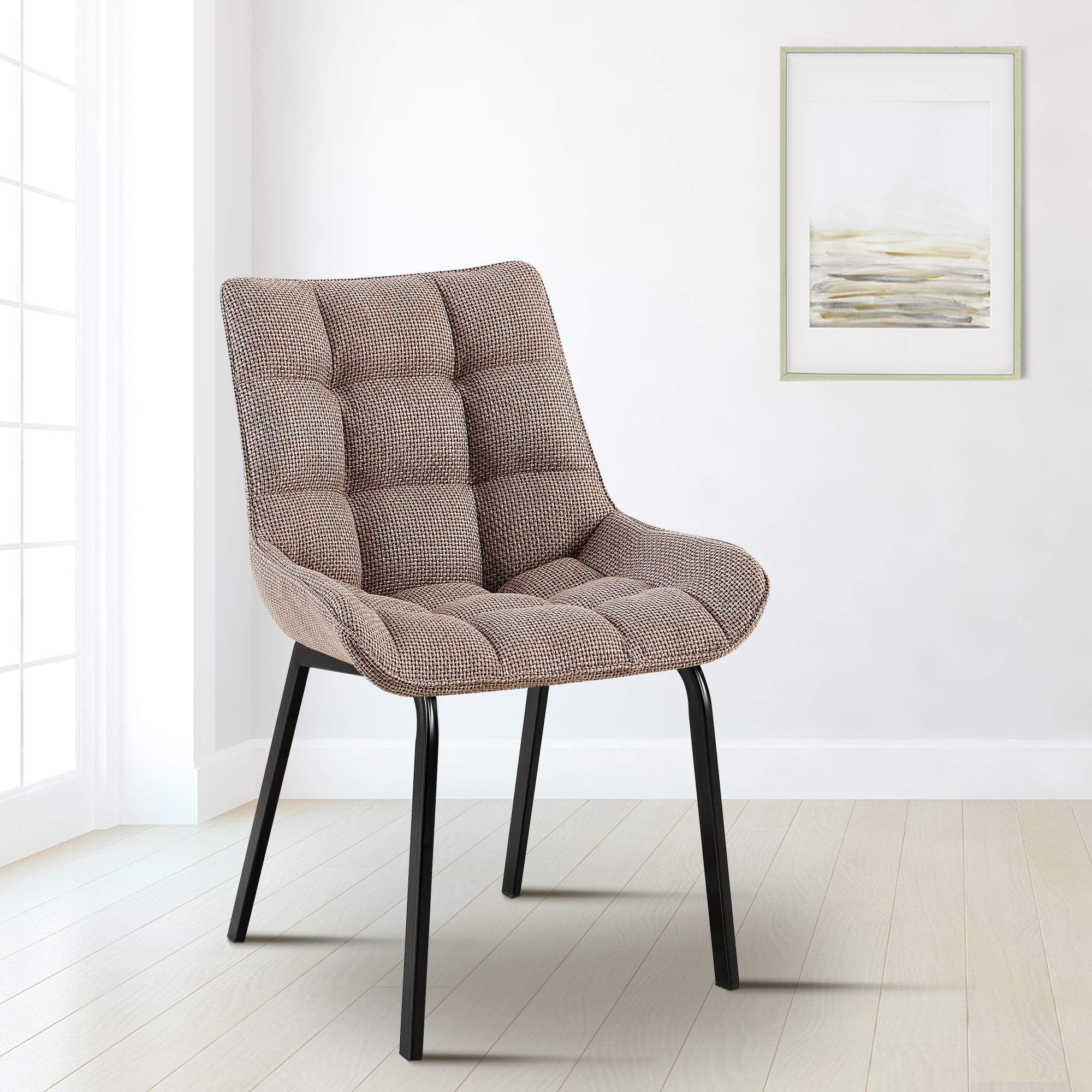 Uppsättning av 4 matstolar Saranda Fabric