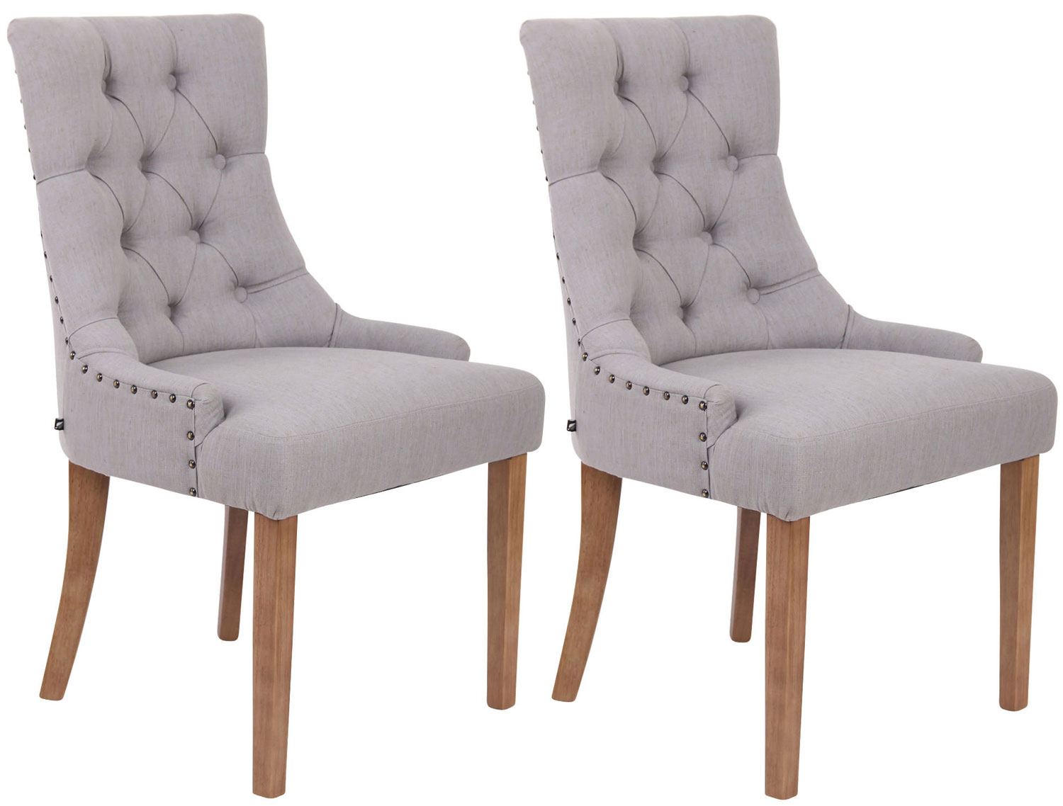 Uppsättning av 2 matstolar Aberdeen Fabric