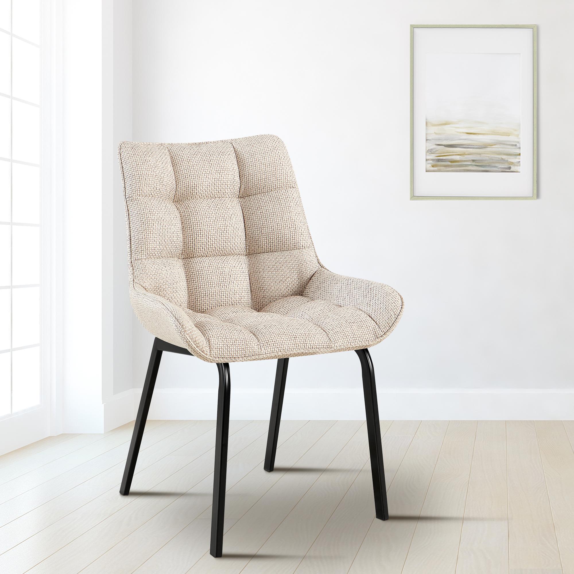 Uppsättning av 4 matstolar Saranda Fabric