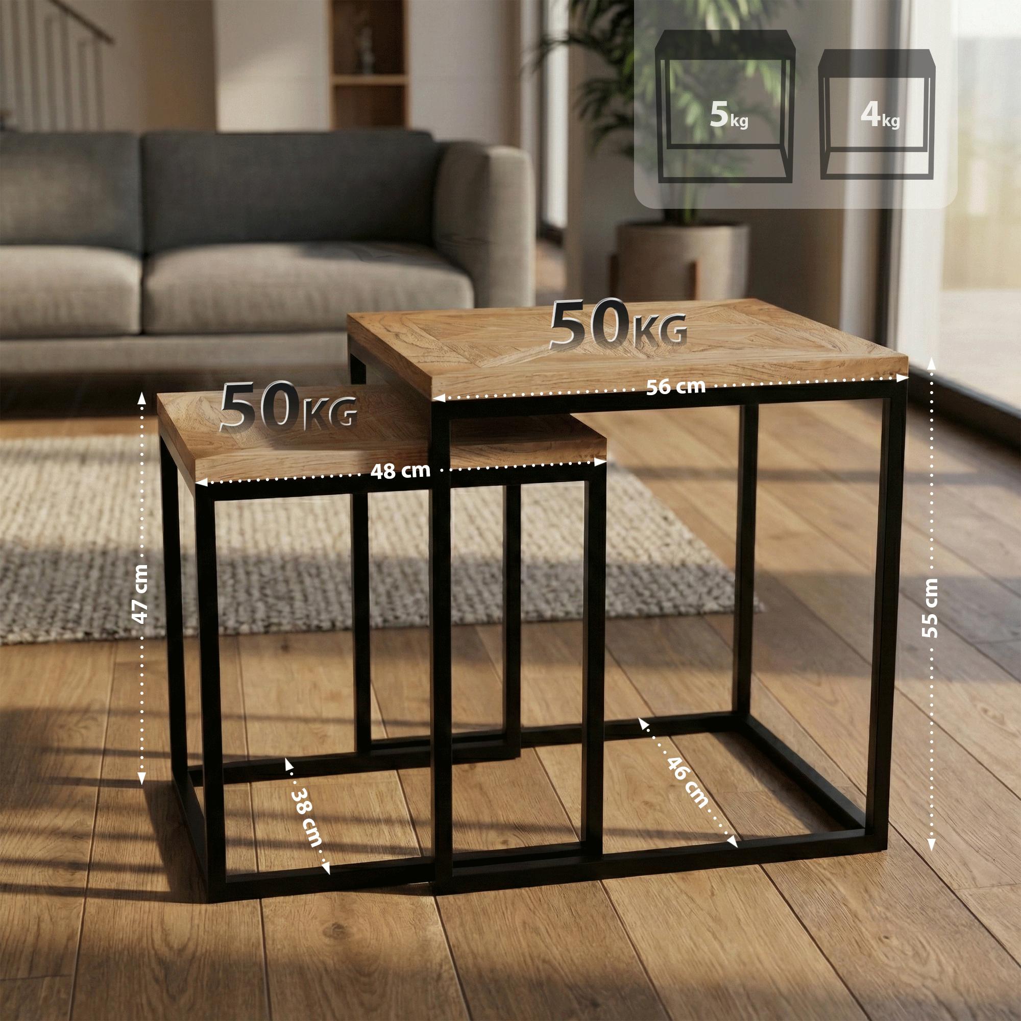 Set med 2 sidobord Talero