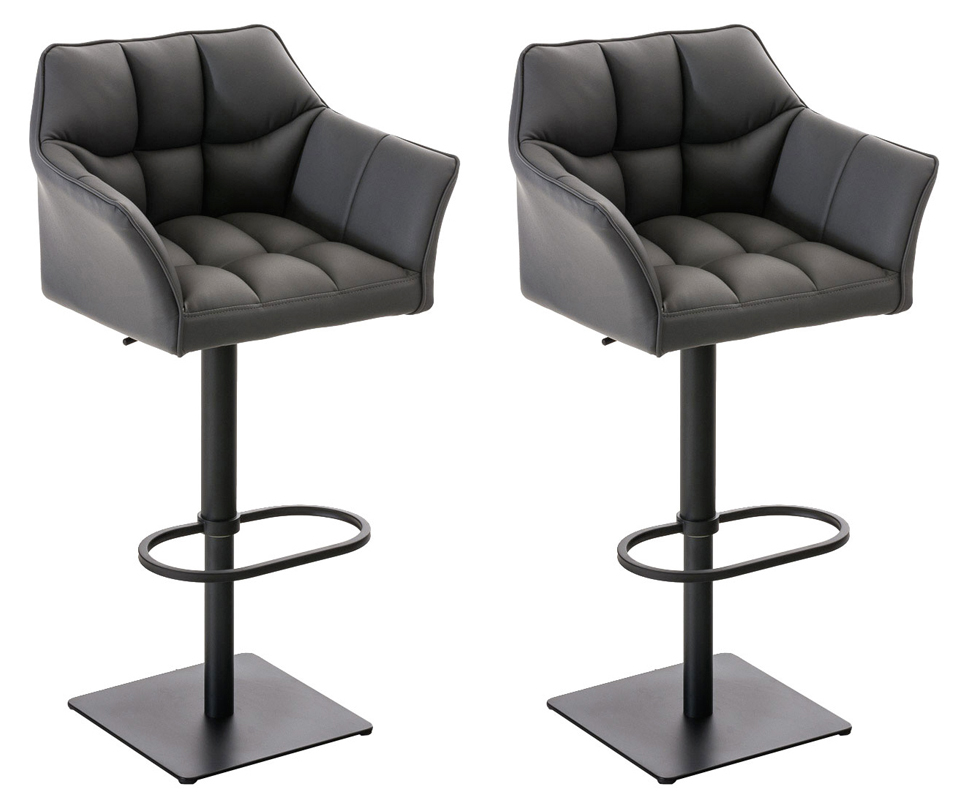 2-pack barstolar Damaso i konstlader