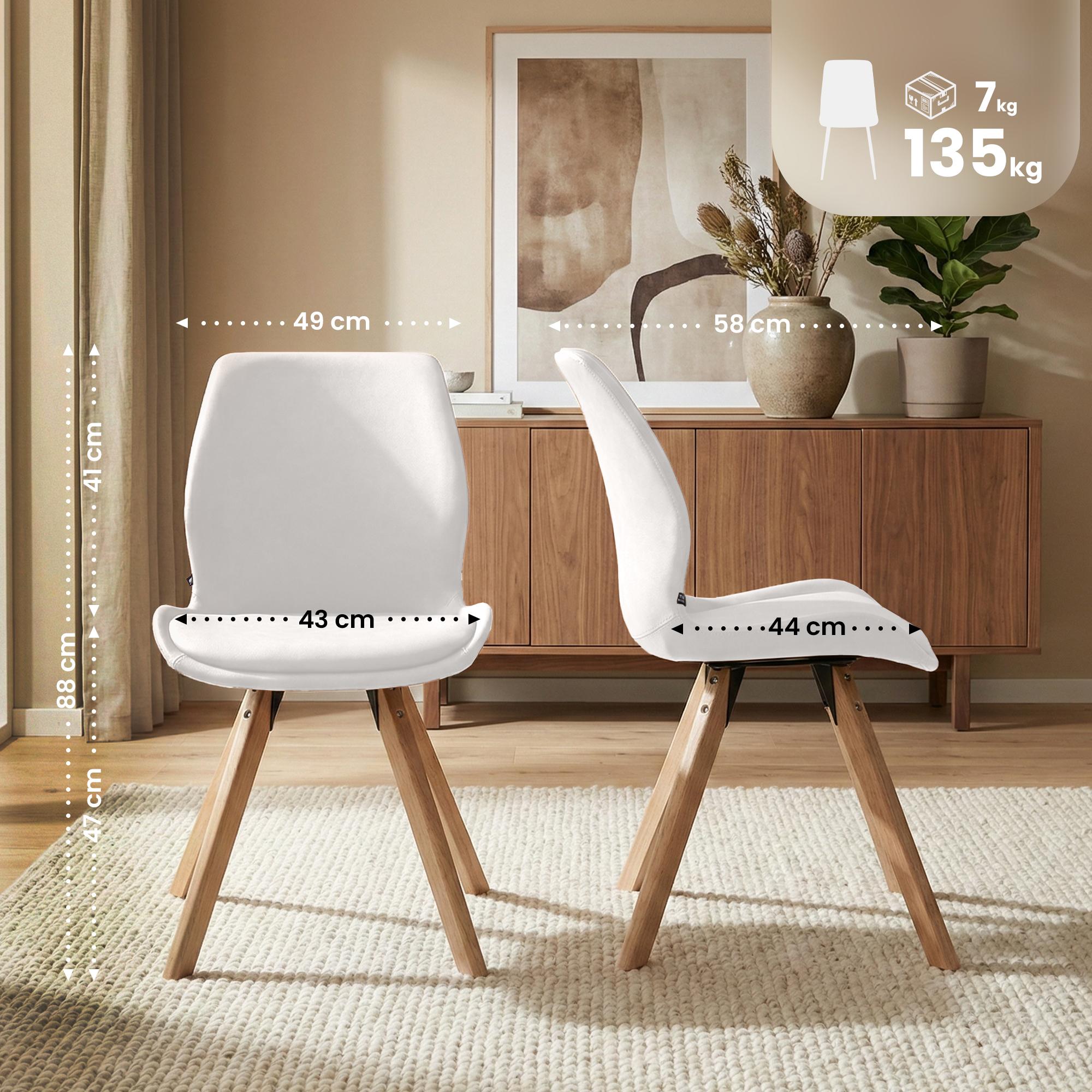 2-pack matstol Luna