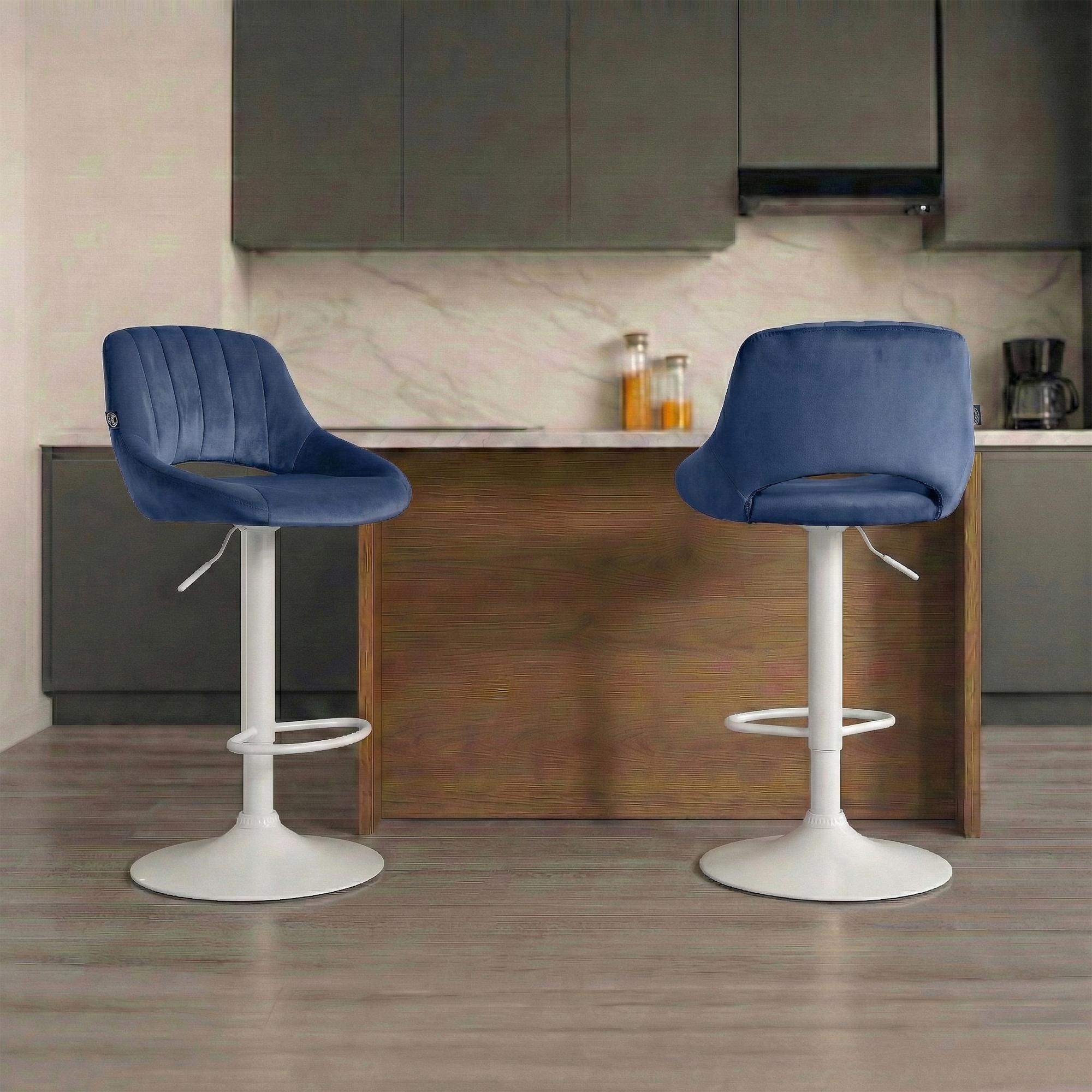2-pack barstolar Milet i sammet