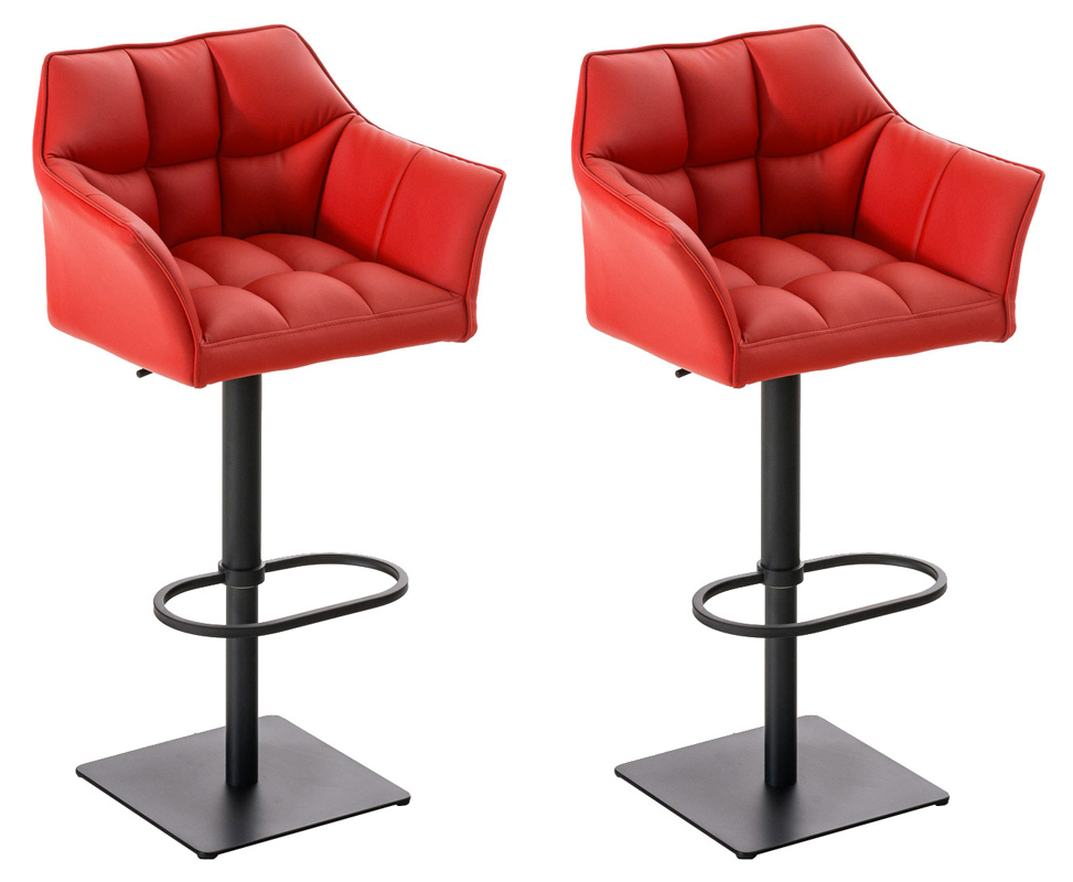 2-pack barstolar Damaso i konstlader