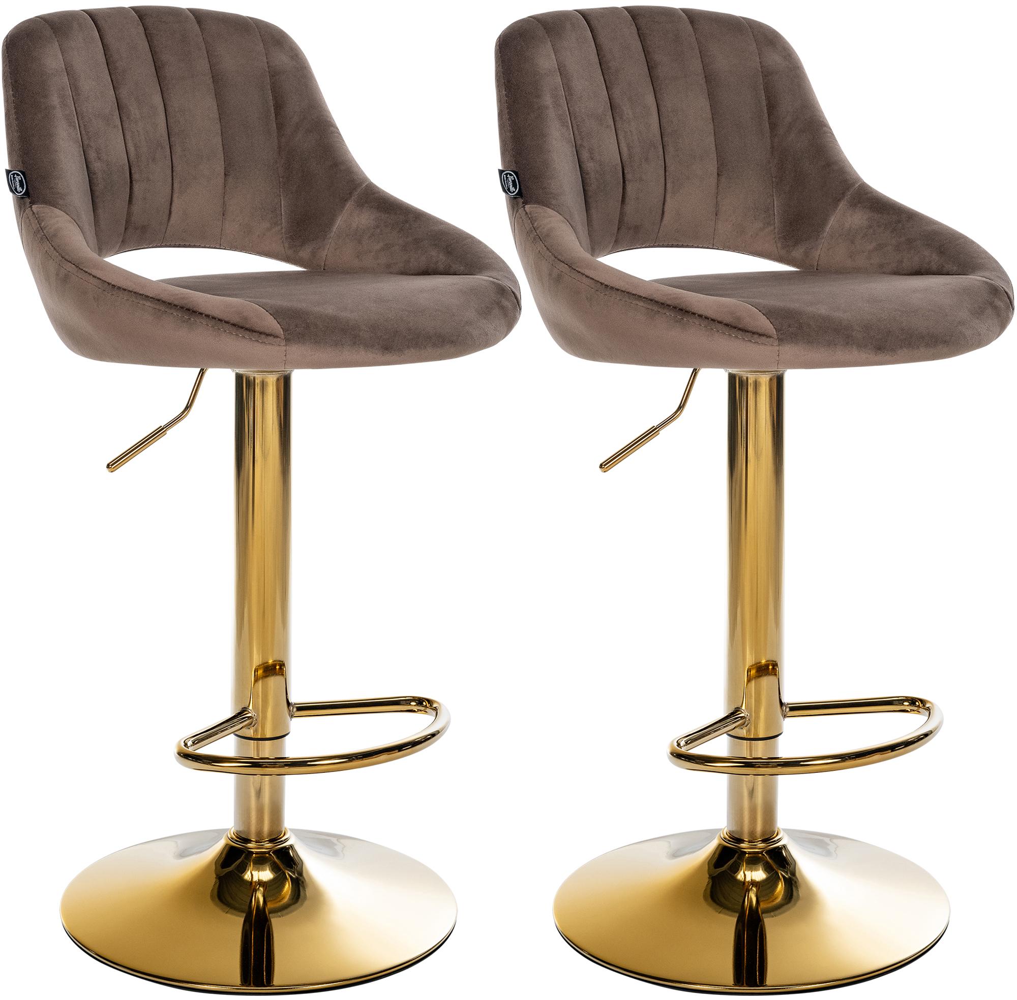2-pack barstolar Milet i sammet