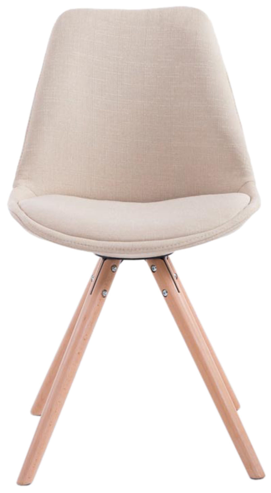 Set med 4 stolar för besökare Toulouse Fabric Round