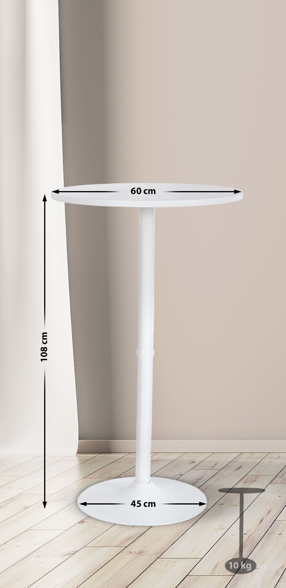 Ståbord Runt Ø 60 cm