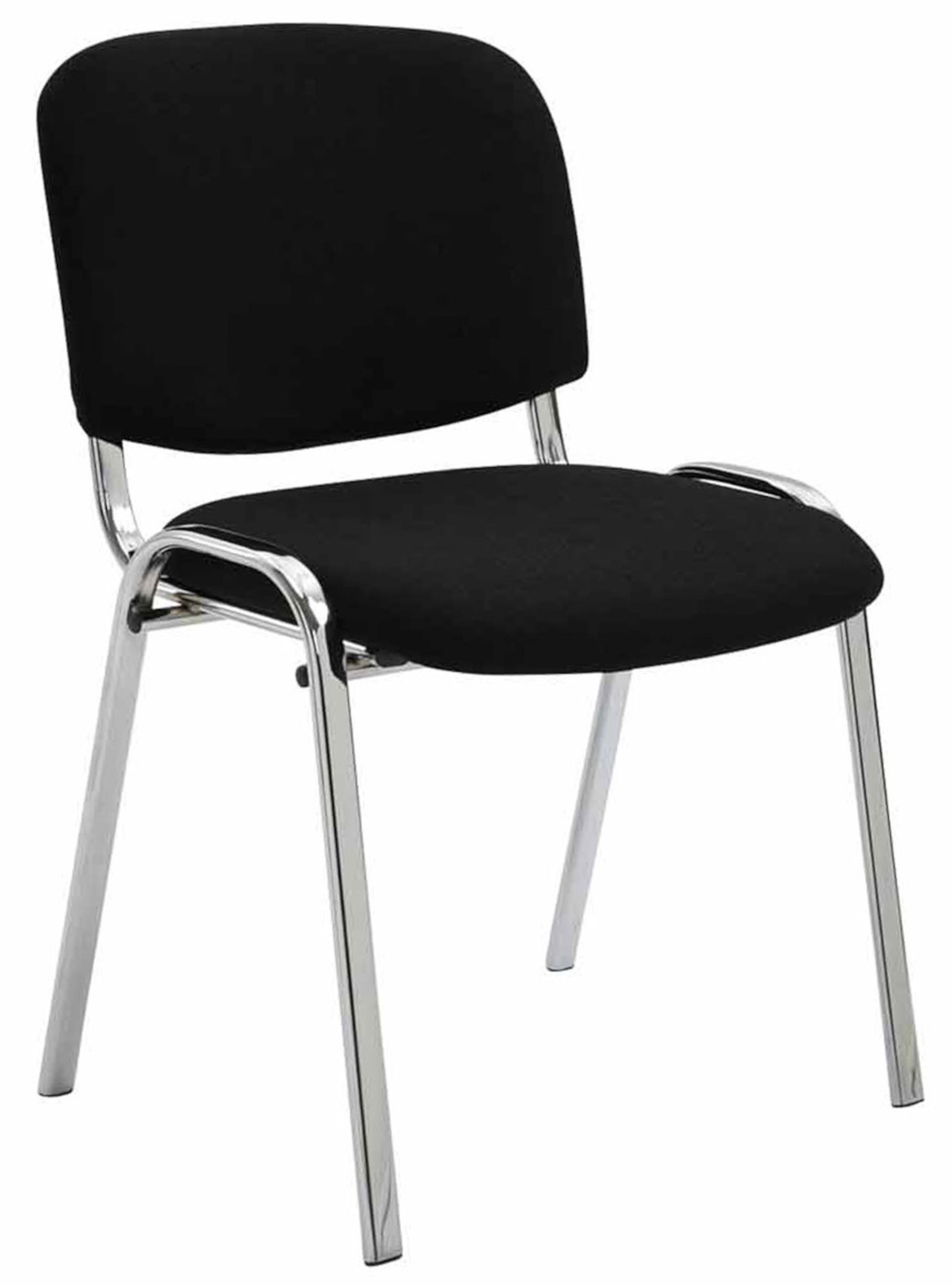 Set med 4 stolar Ken Chrome Fabric