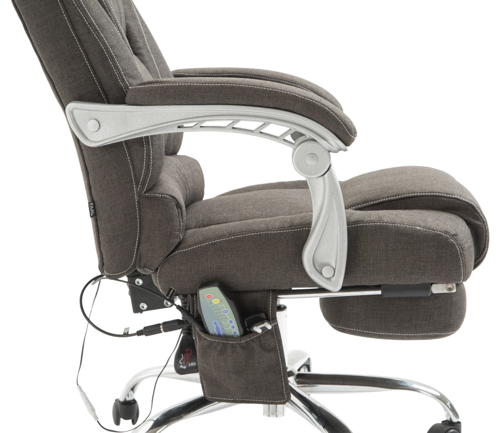 Kontorsstol Pacific Tyg med Massagefunktion