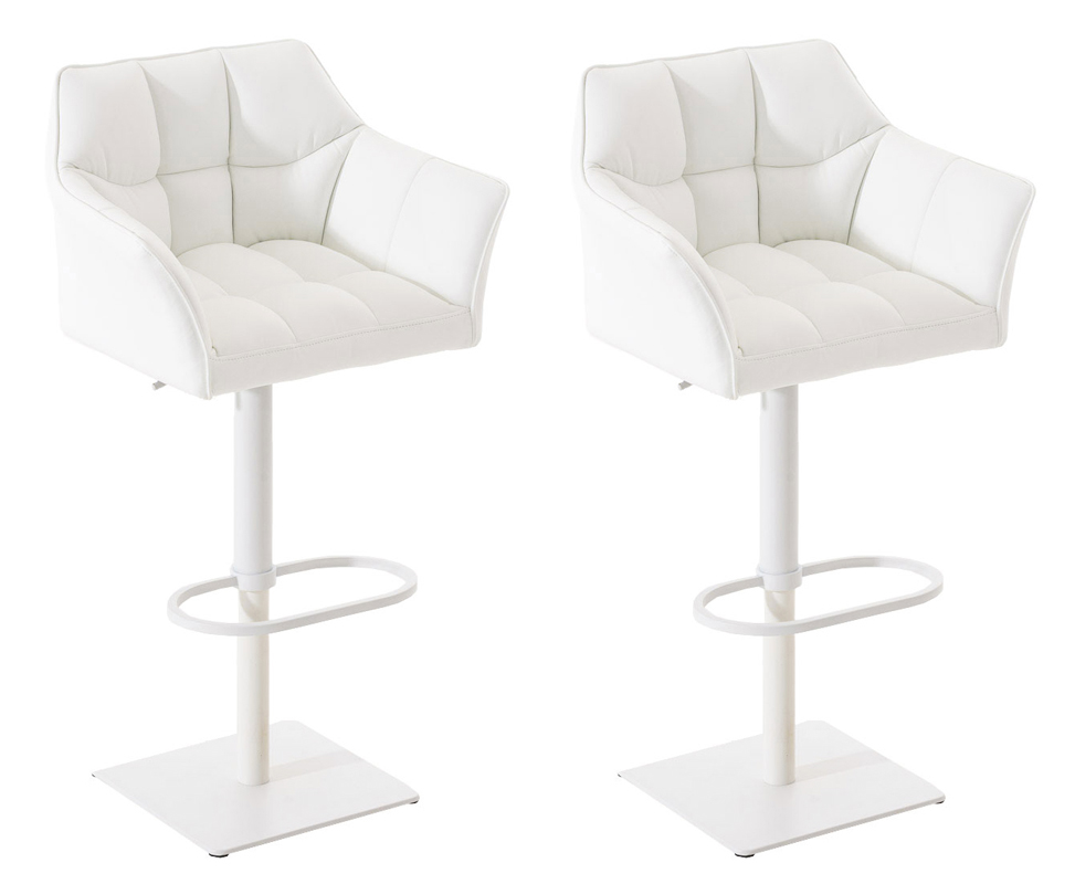 2-pack barstolar Damaso i konstlader