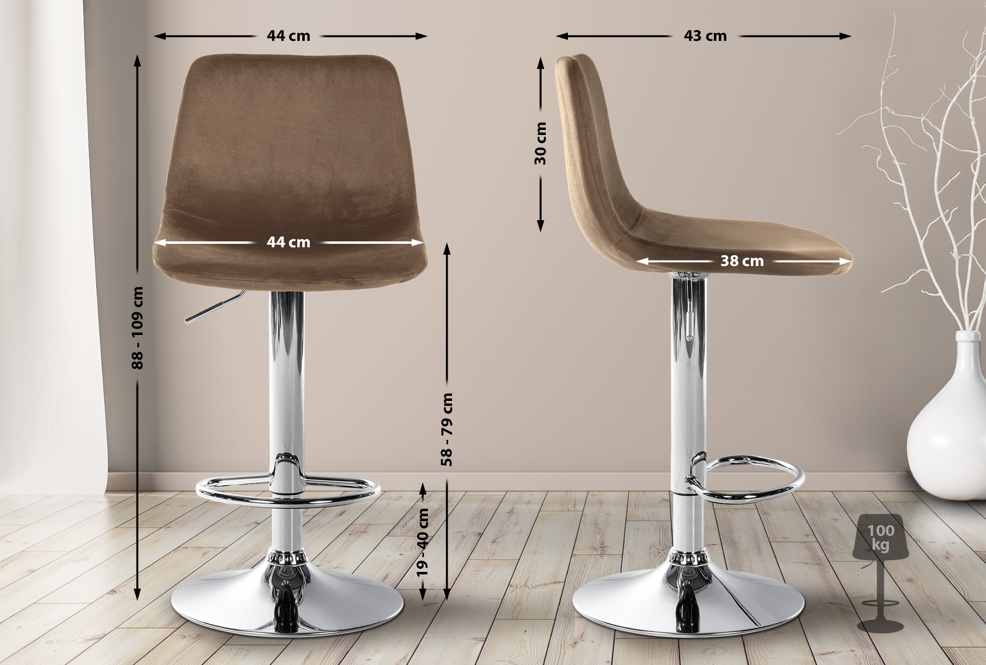 Barstol Divo Velvet