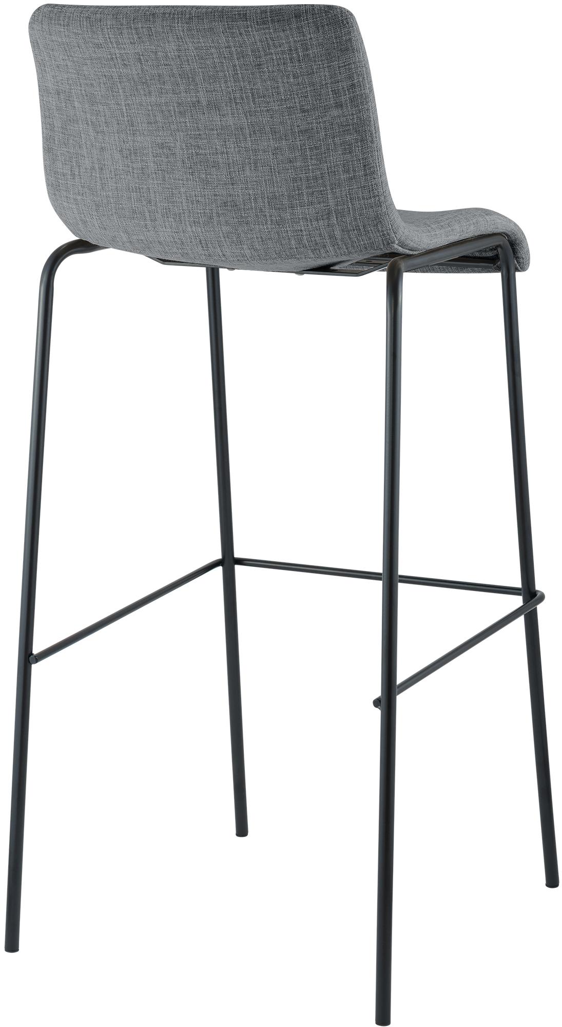2-pack barstolar Hover i tyg med fyrbensstativ