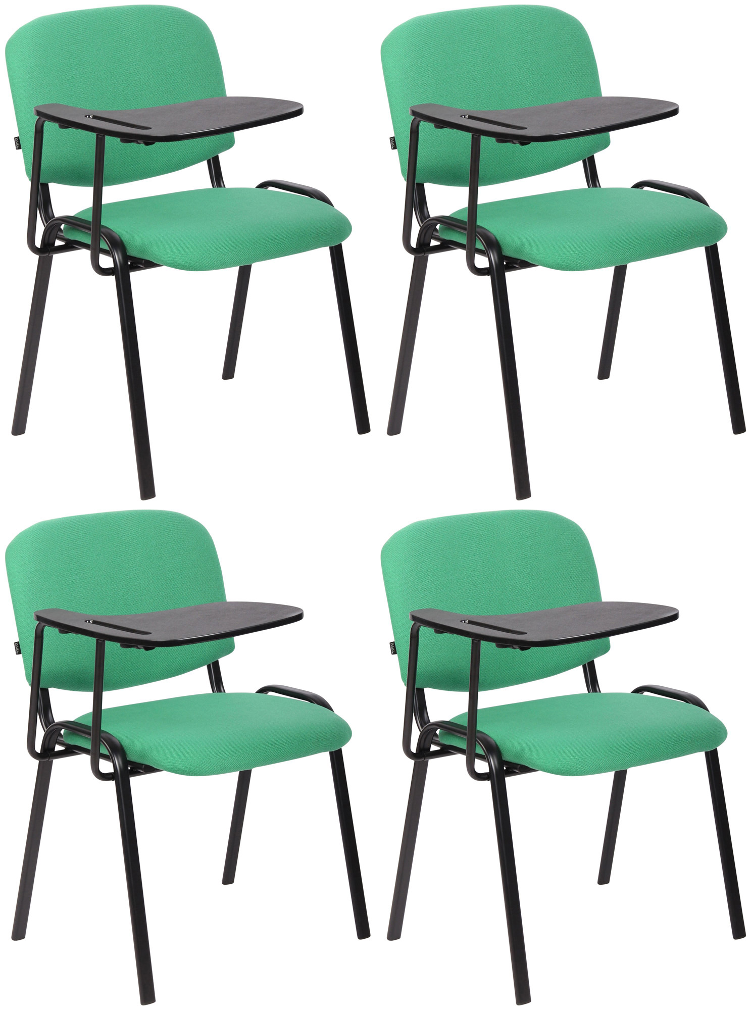 Set om 4 Ken-stolar med hopfällbart bord tyg