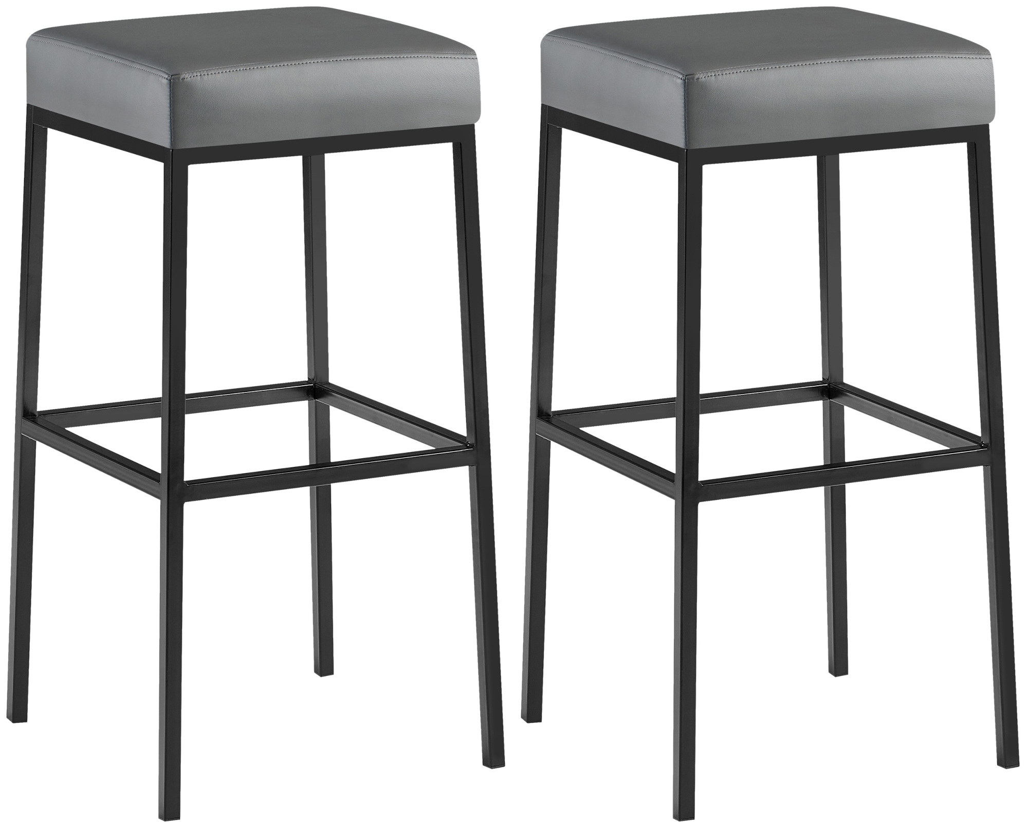 2-pack Barstolar Montreal konstläderöverdrag