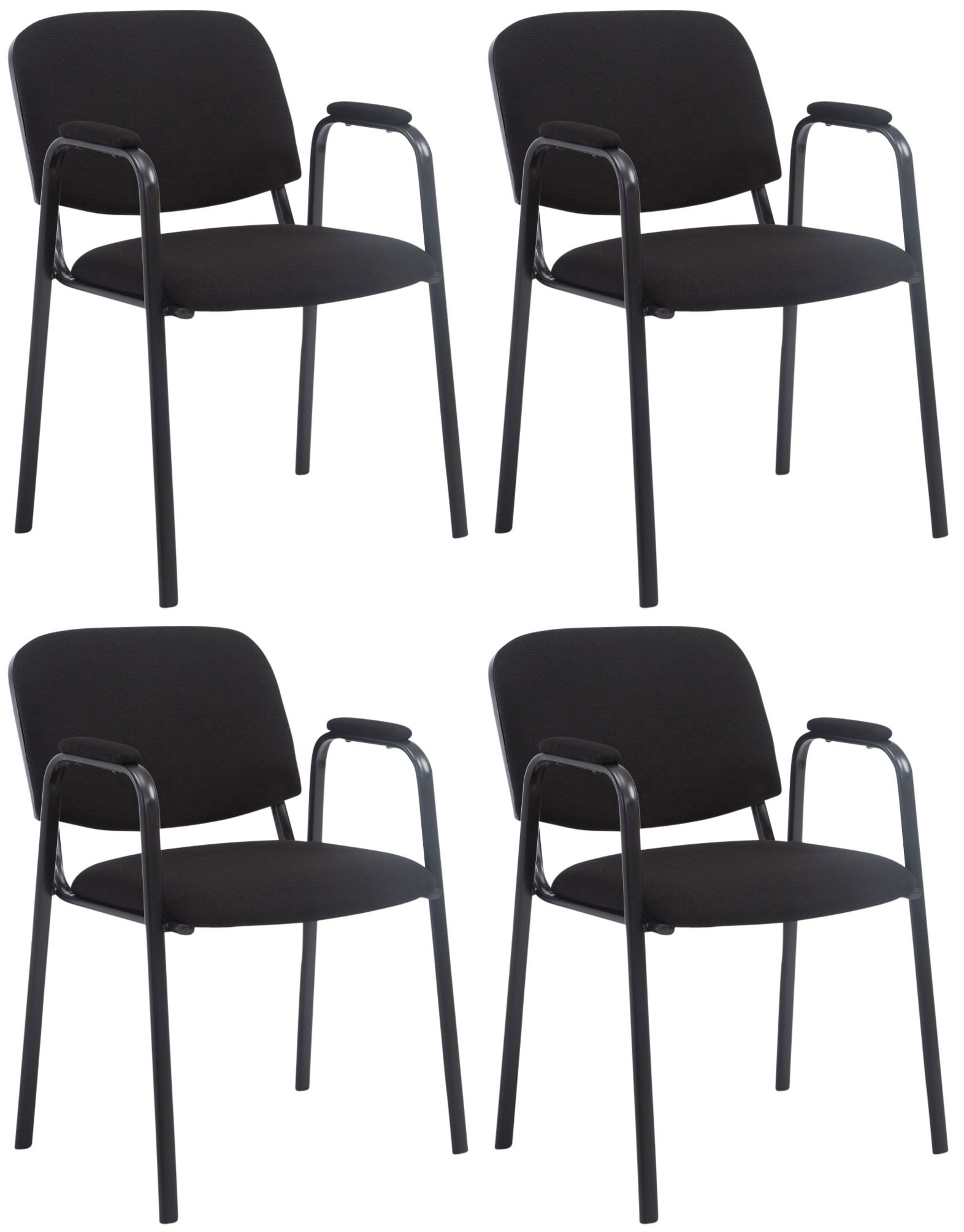 Ken Pro stapelbara stolar i tyg, 4-pack