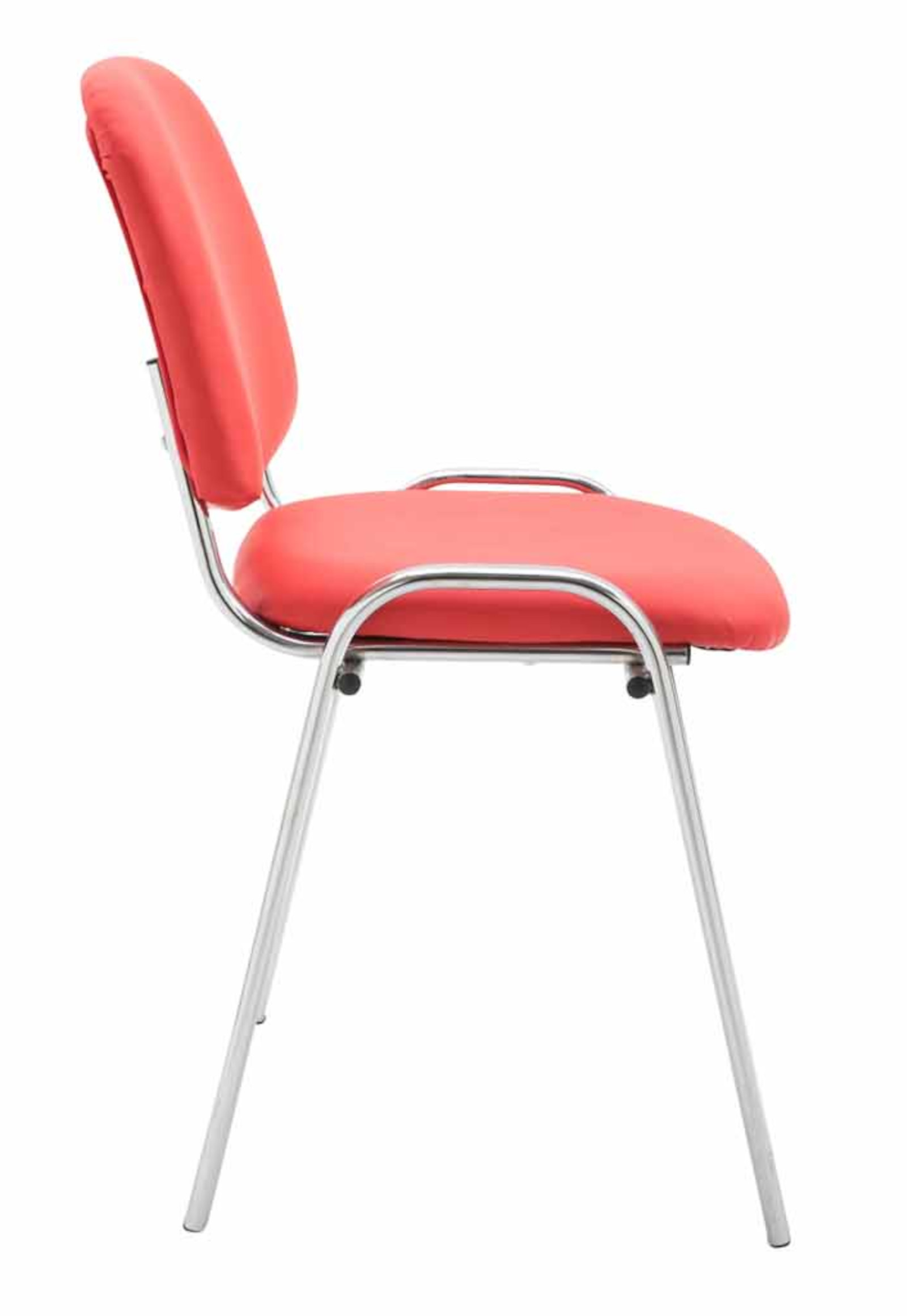 Set med 4 stolar Ken Chrome Imitation Leather