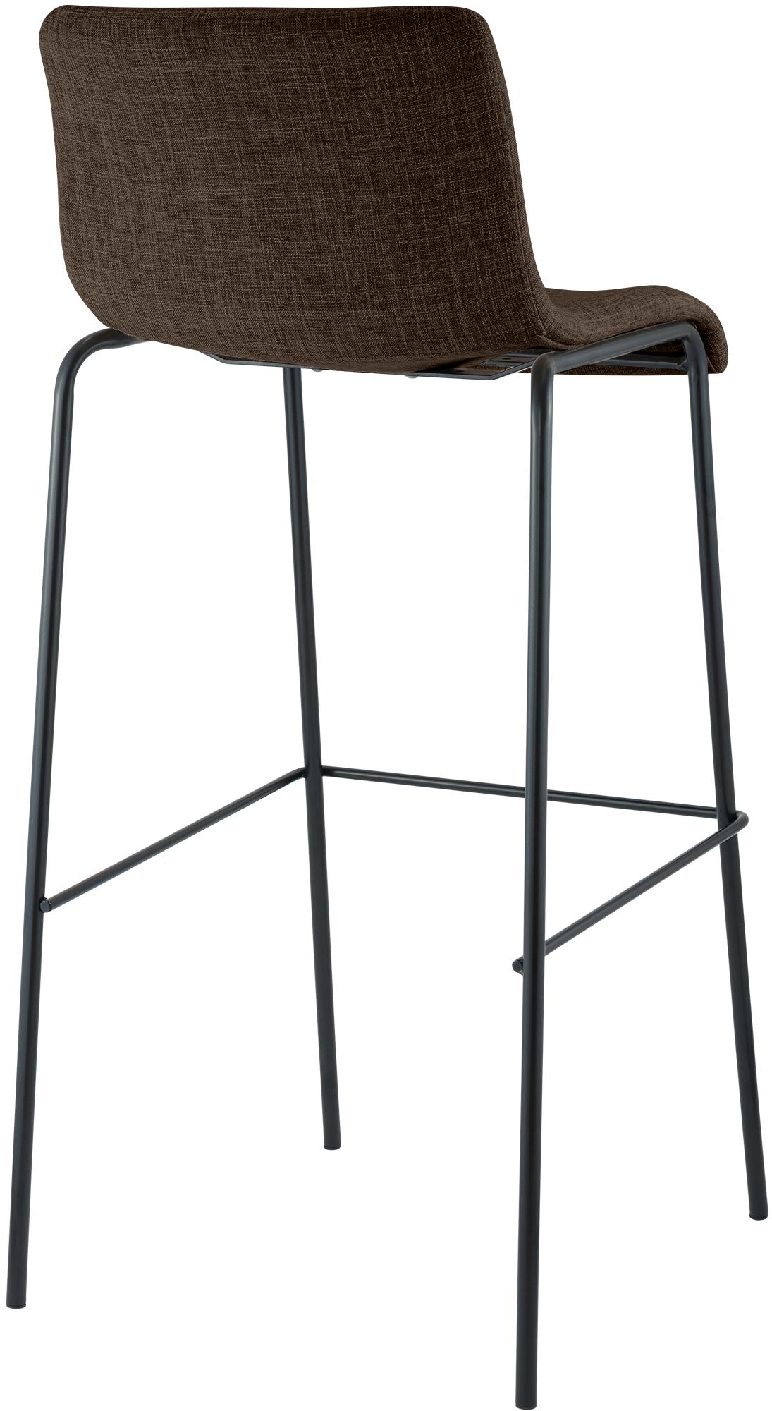 2-pack barstolar Hover i tyg med fyrbensstativ