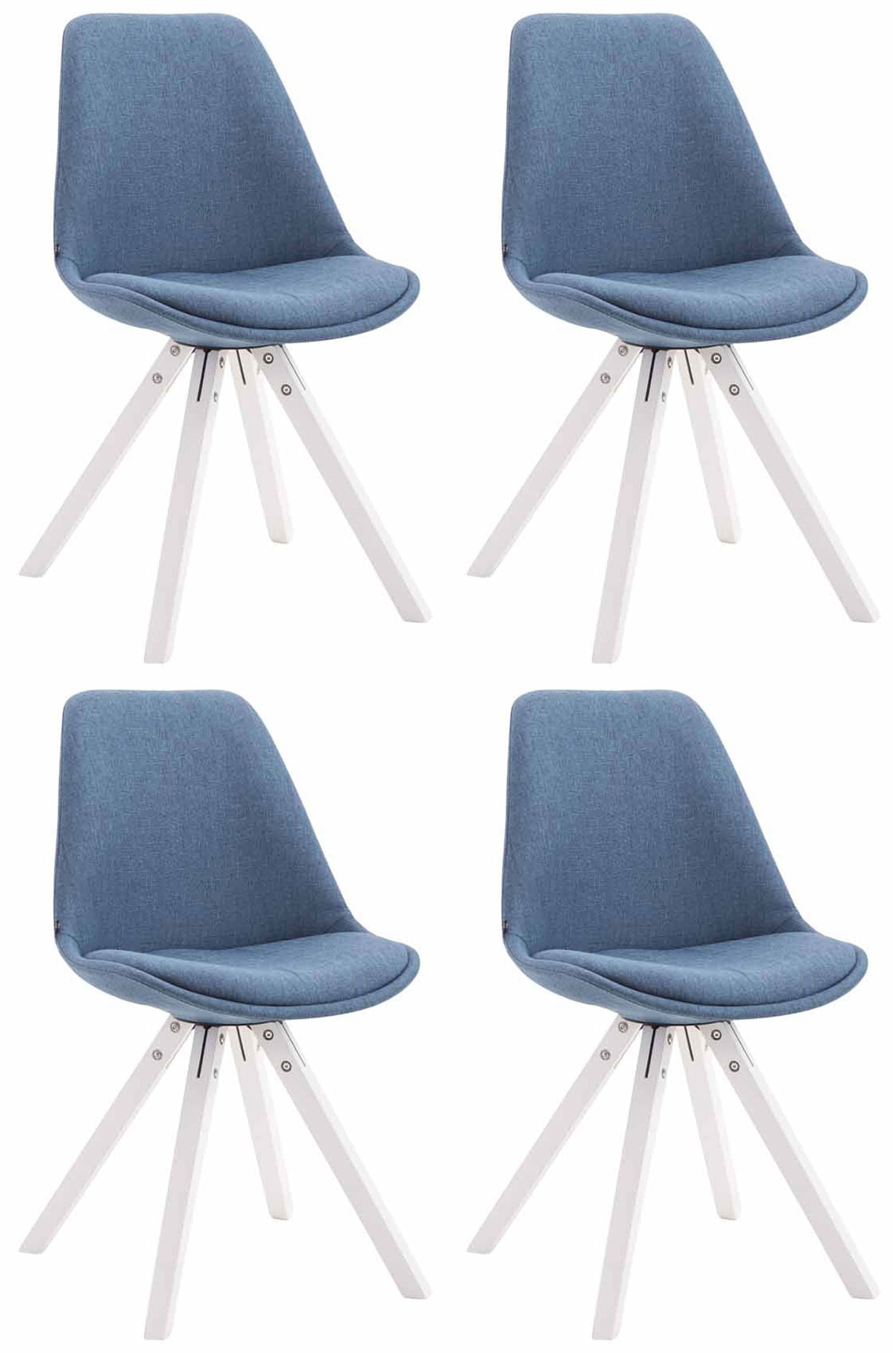 Set med 4 stolar för besökare Toulouse Fabric Square