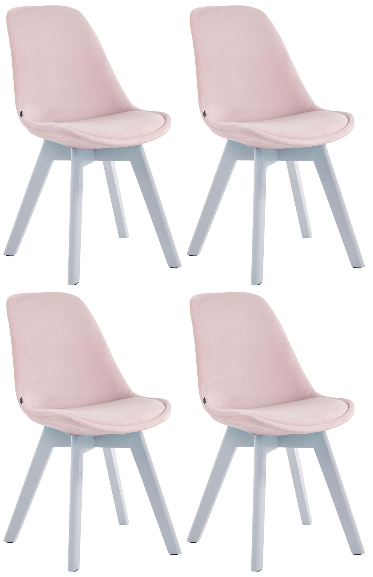 Set med 4 stolar för besökare Borneo Velvet