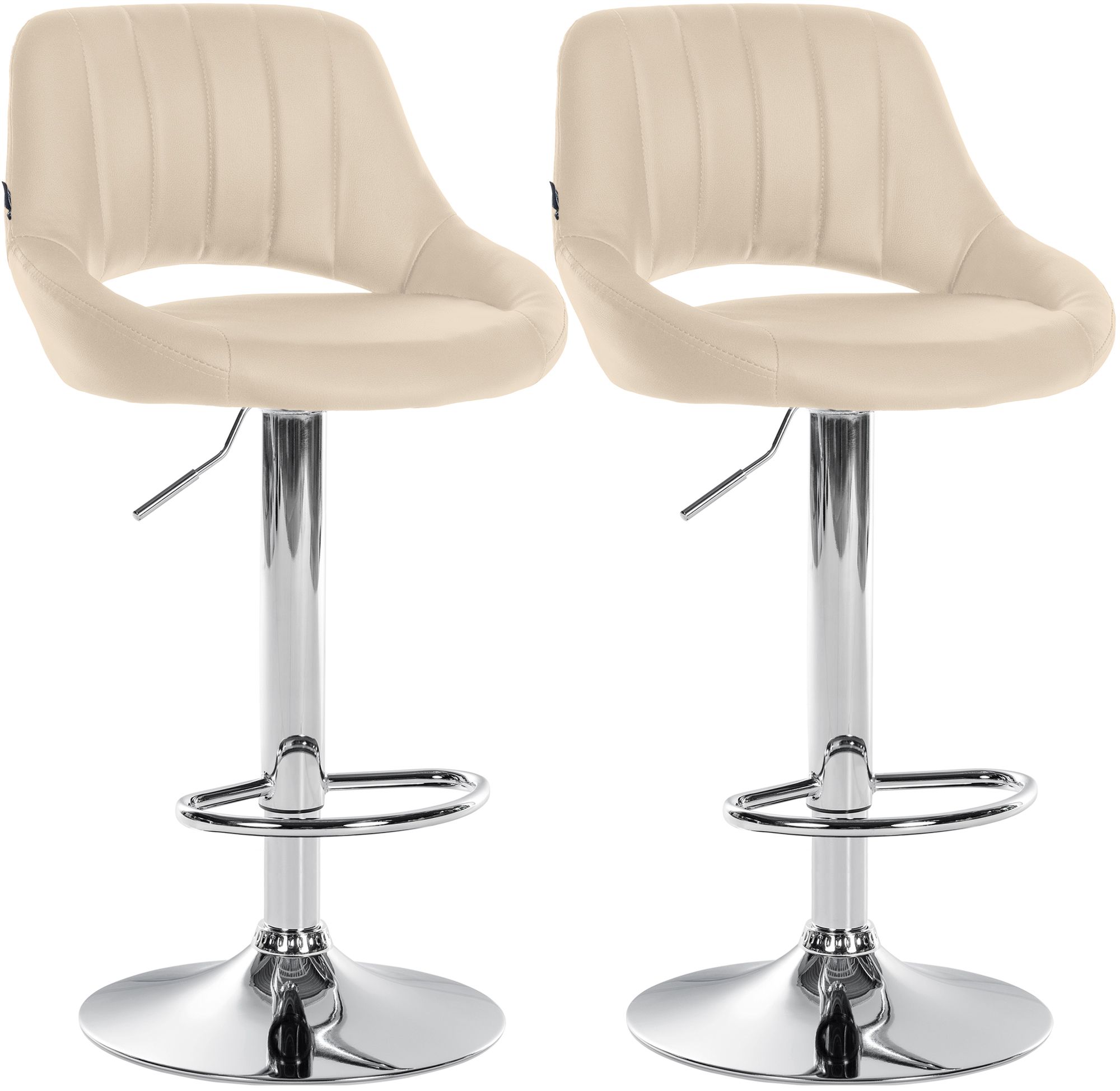 2-pack barstolar Milet i konstlader