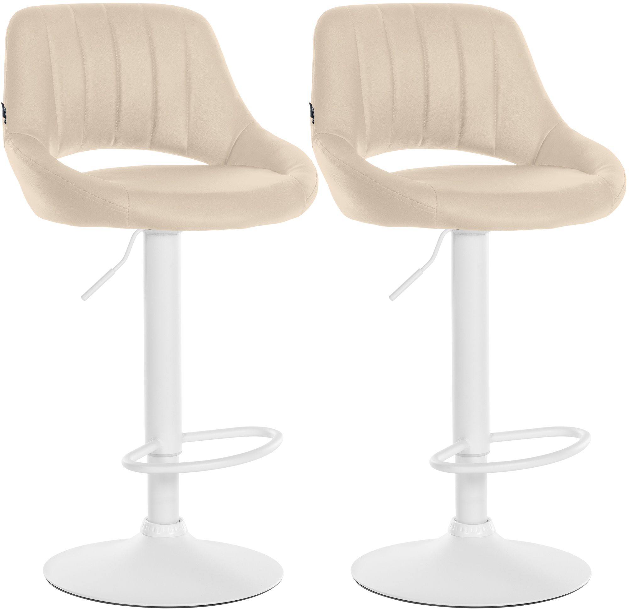 2-pack barstolar Milet i konstlader