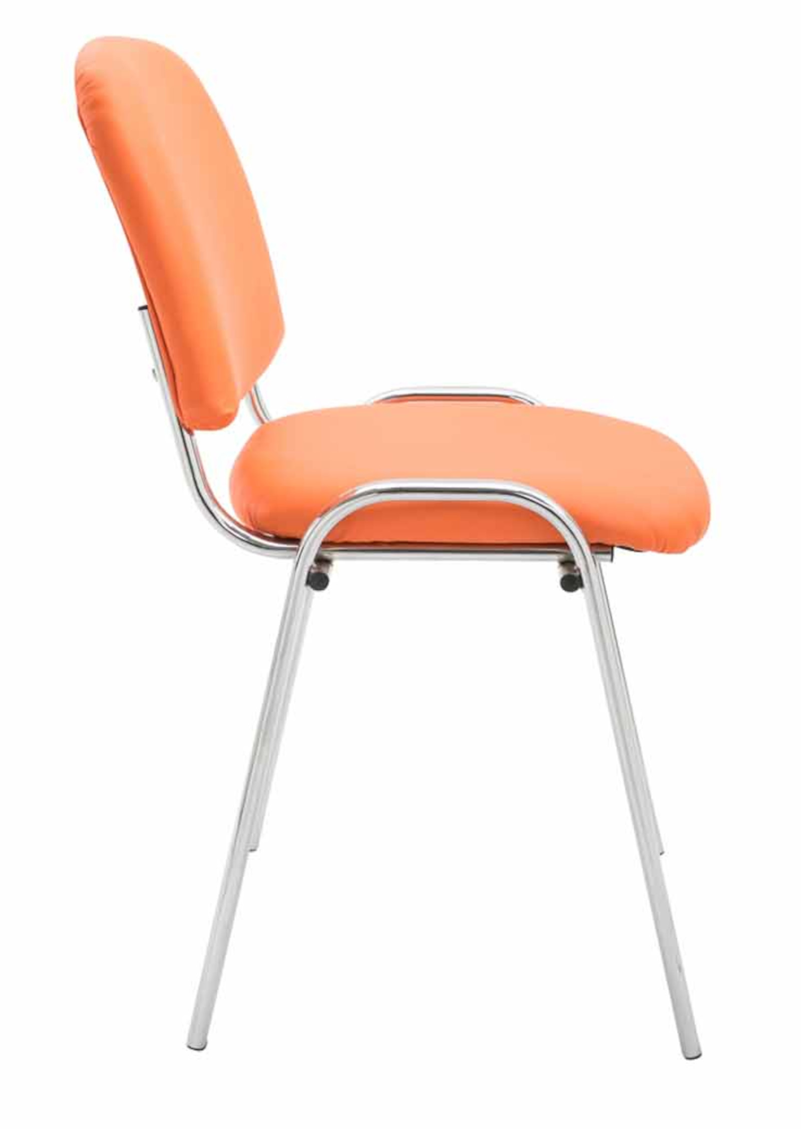 Set med 4 stolar Ken Chrome Imitation Leather