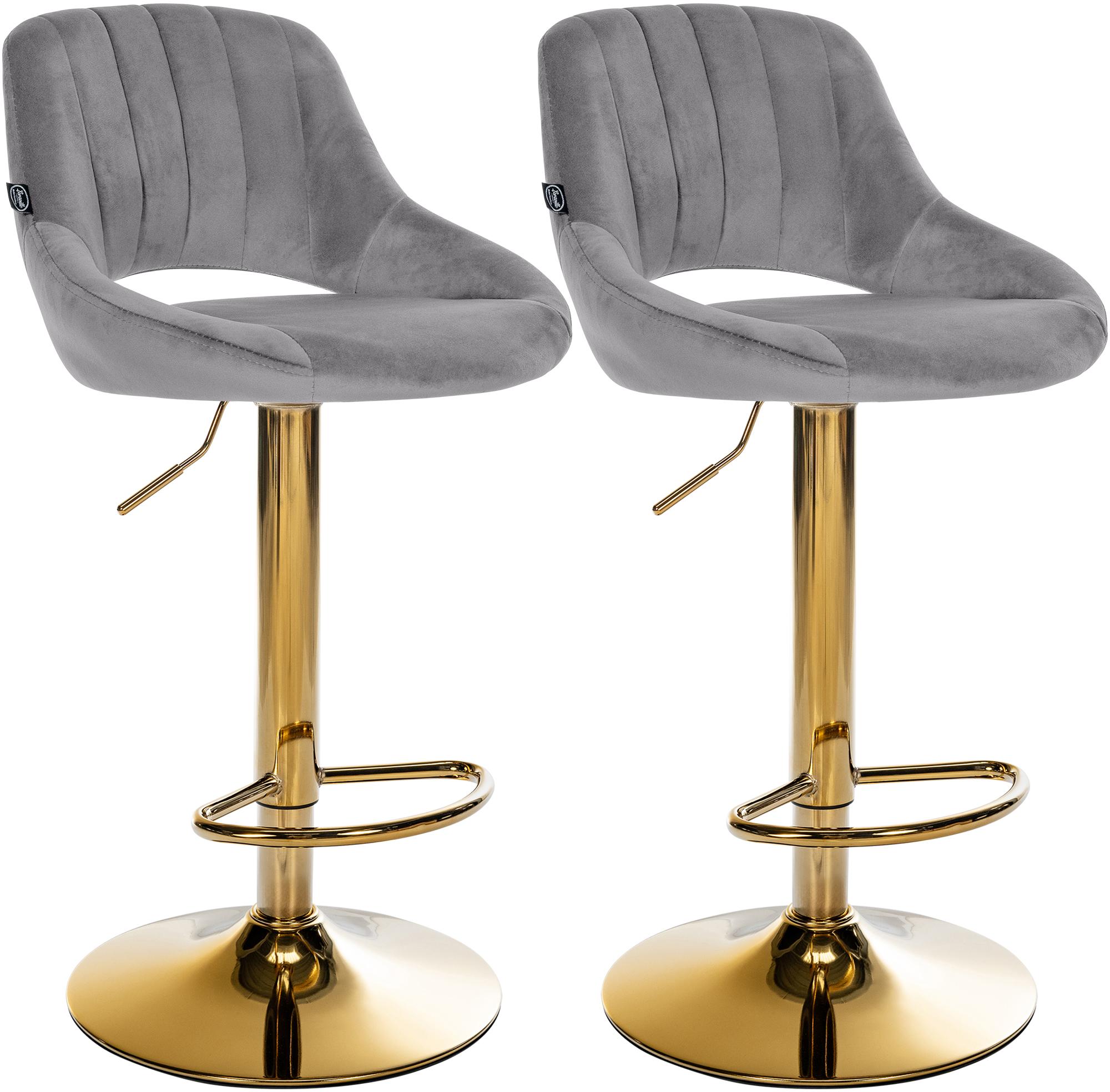 2-pack barstolar Milet i sammet