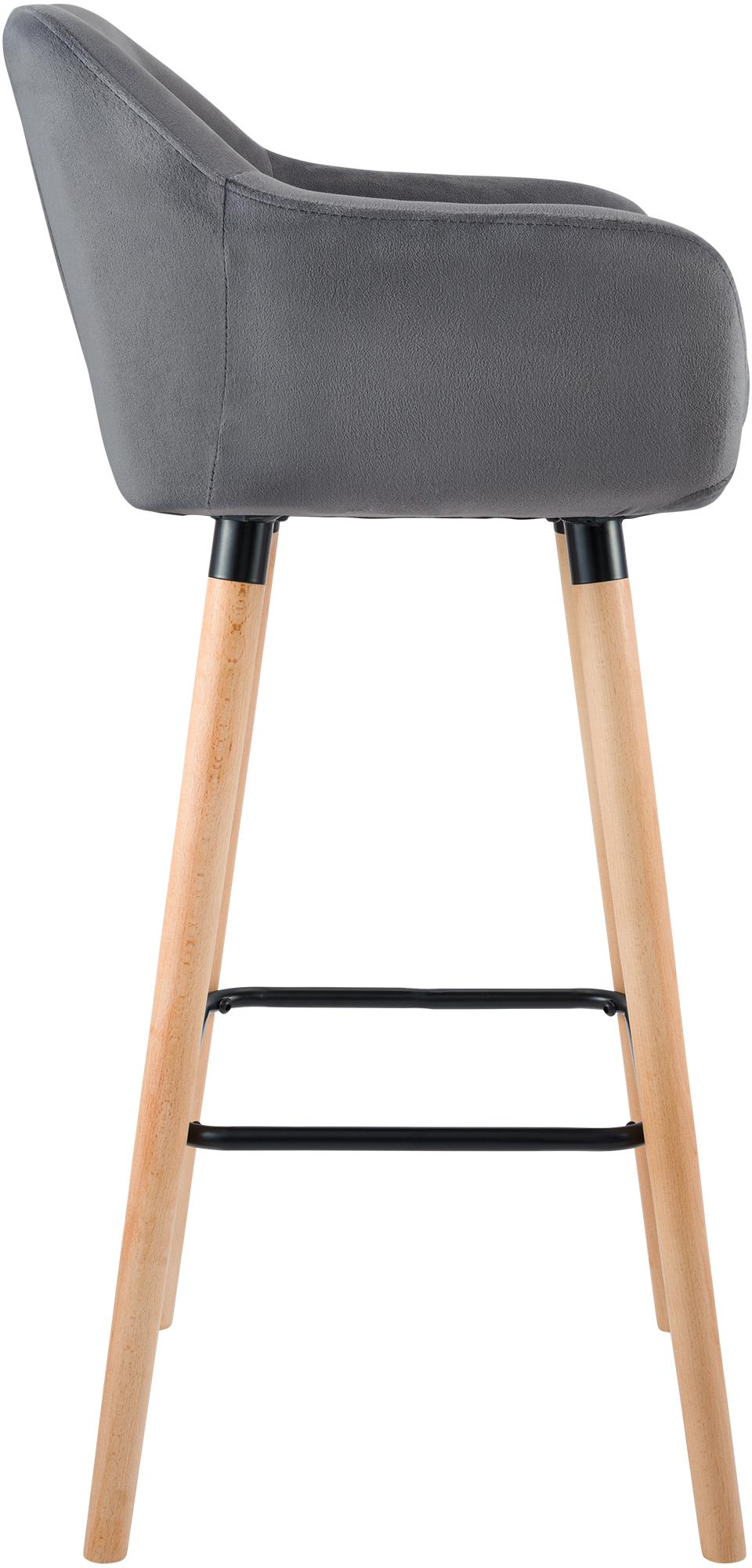 2-pack barstolar Grant sammet