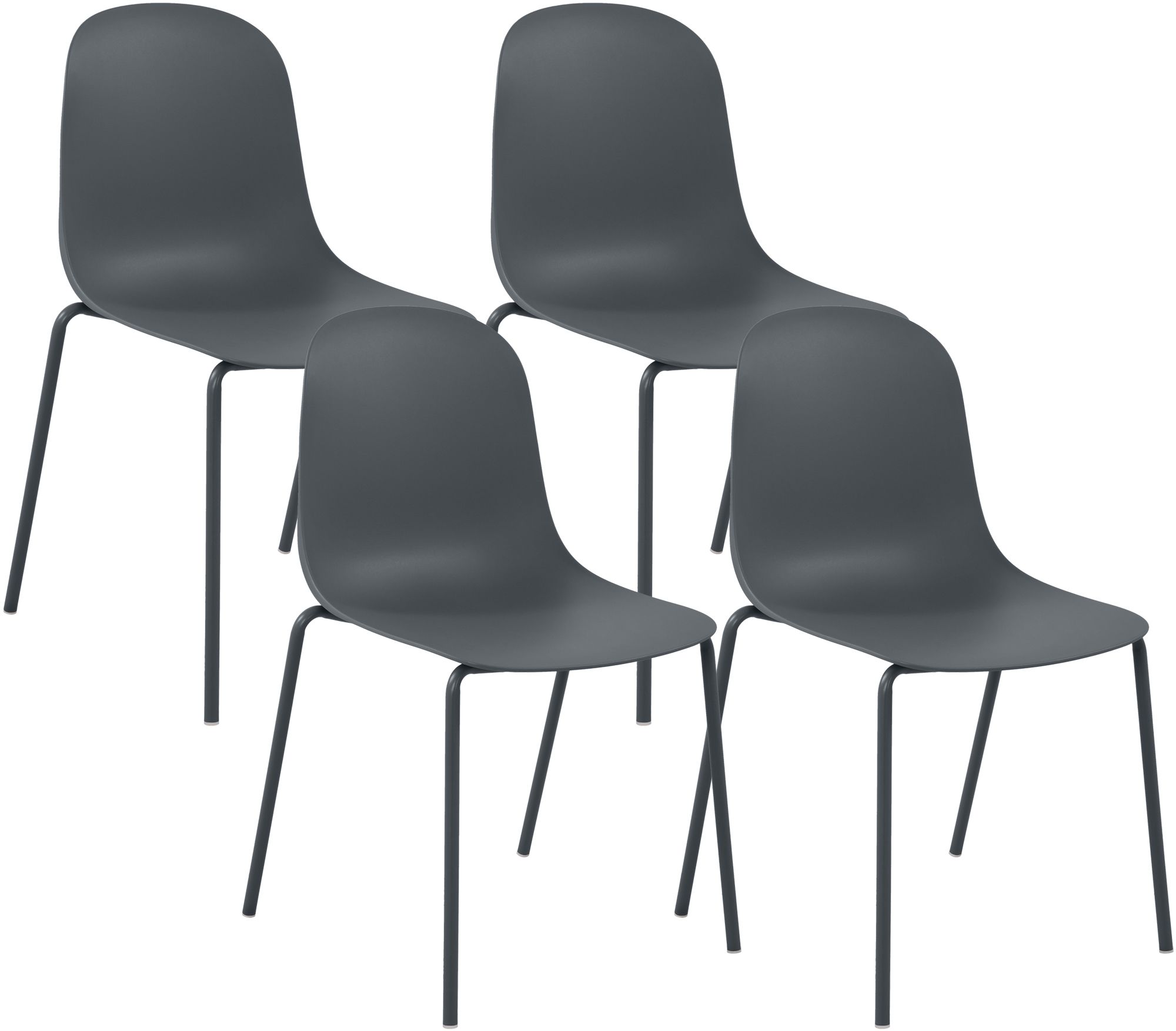 4-pack stapelbara stolar Hardin