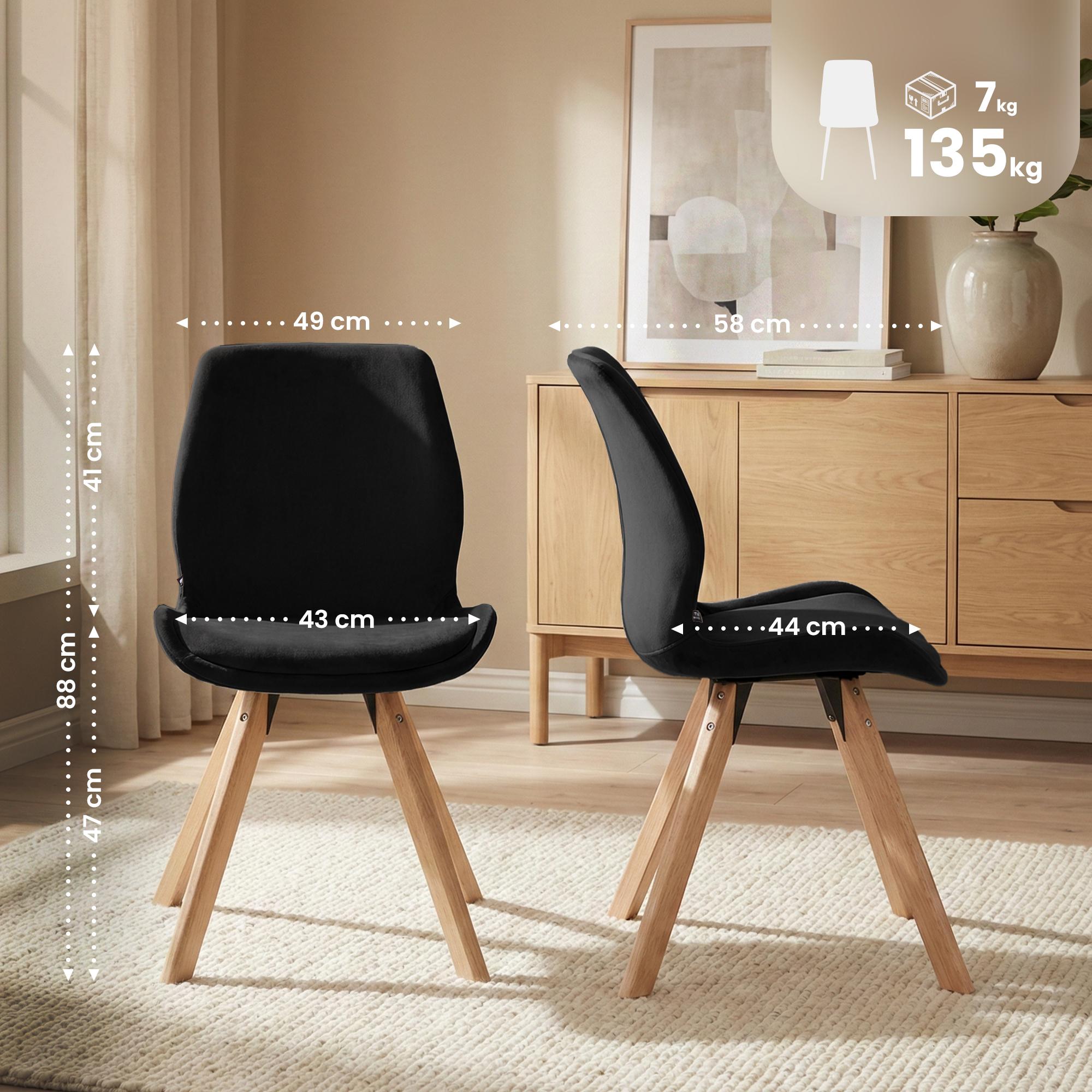 2-pack matstol Luna