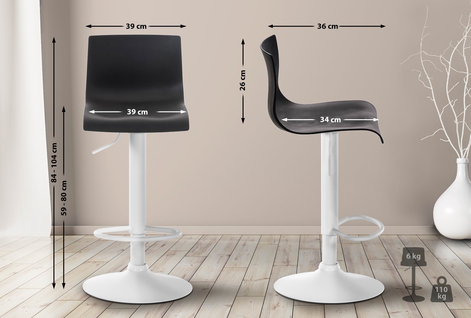 Barstol Hover Plast