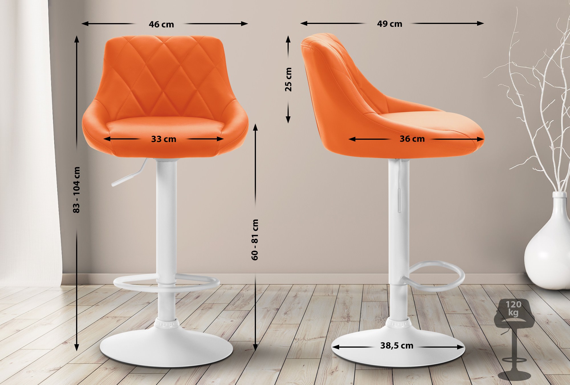 Barstol Lazio Konstläder
