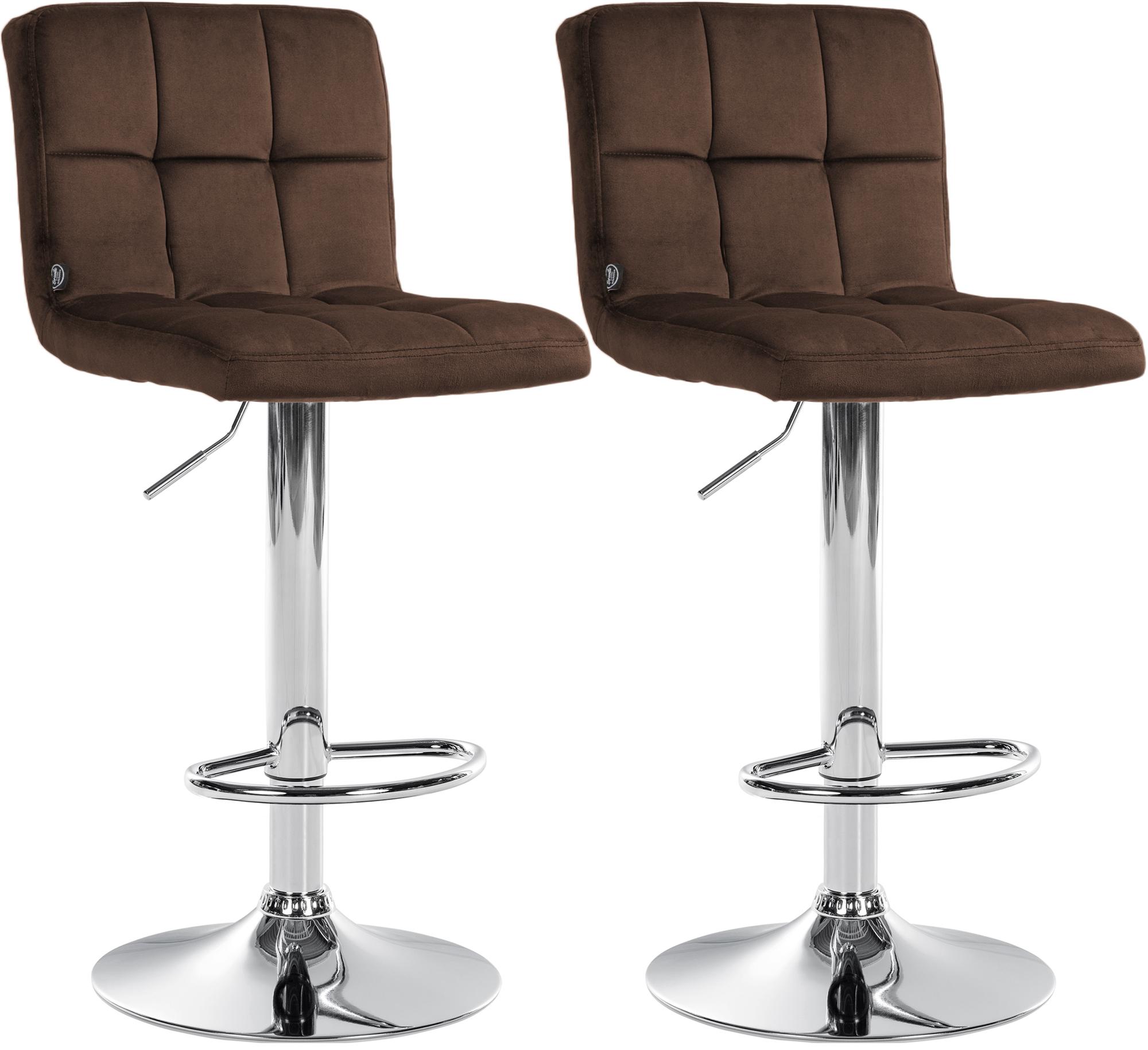 2-pack barstolar Peru sammet